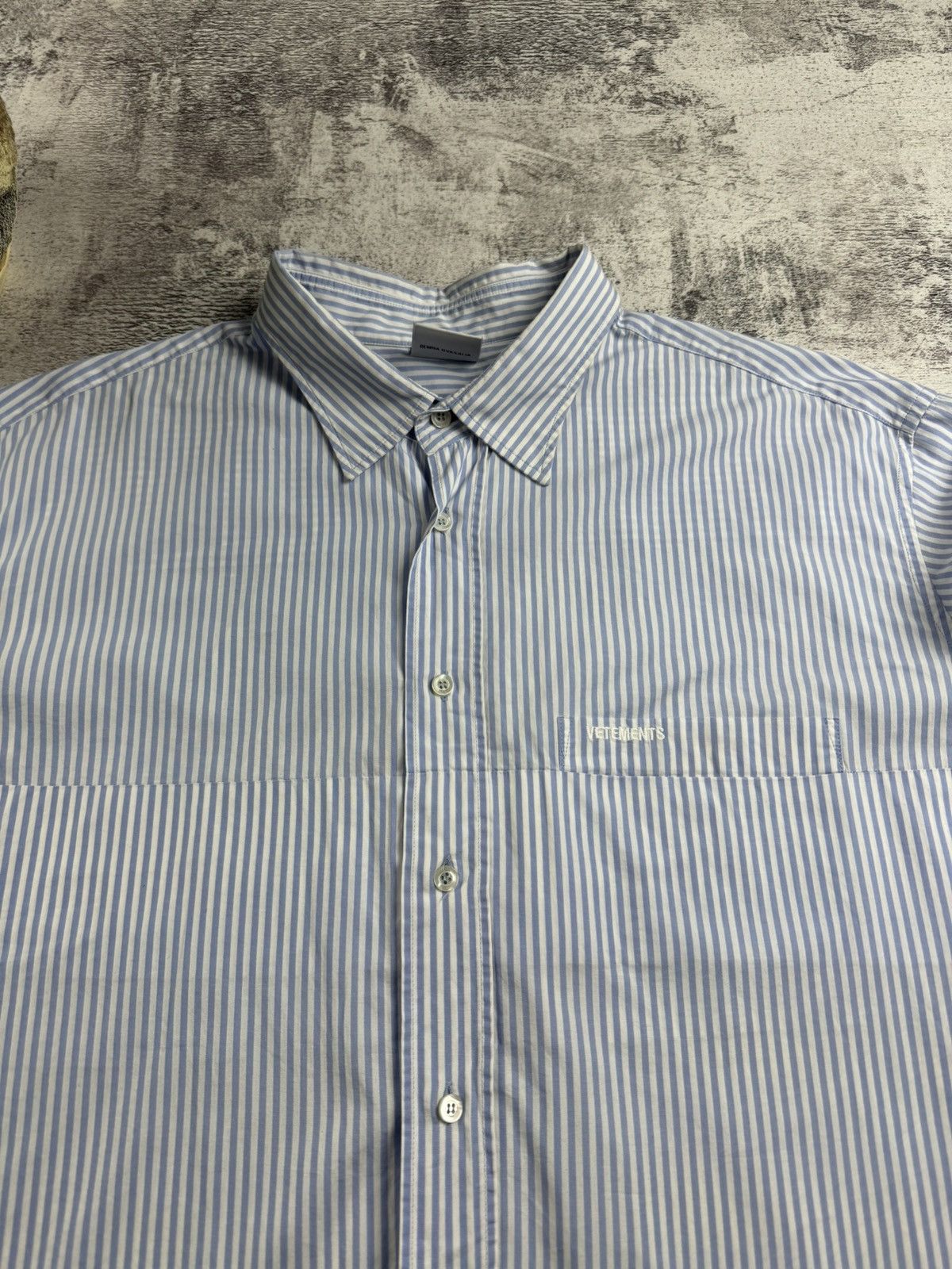 Vetements Vetements Femme Garderobe 2019 Demna Gvasalia Striped Asymmetrical Button Shirt Size M / US 6-8 / IT 42-44 - 8 Thumbnail