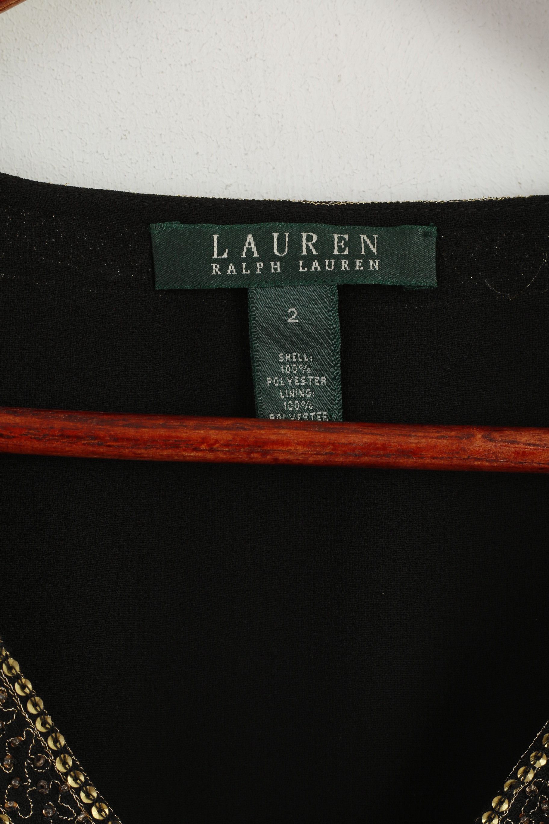 Ralph Lauren Lauren Ralph Lauren Women 2 S Shirt Black Soft 7061 Size S / US 4 / IT 40 - 3 Thumbnail