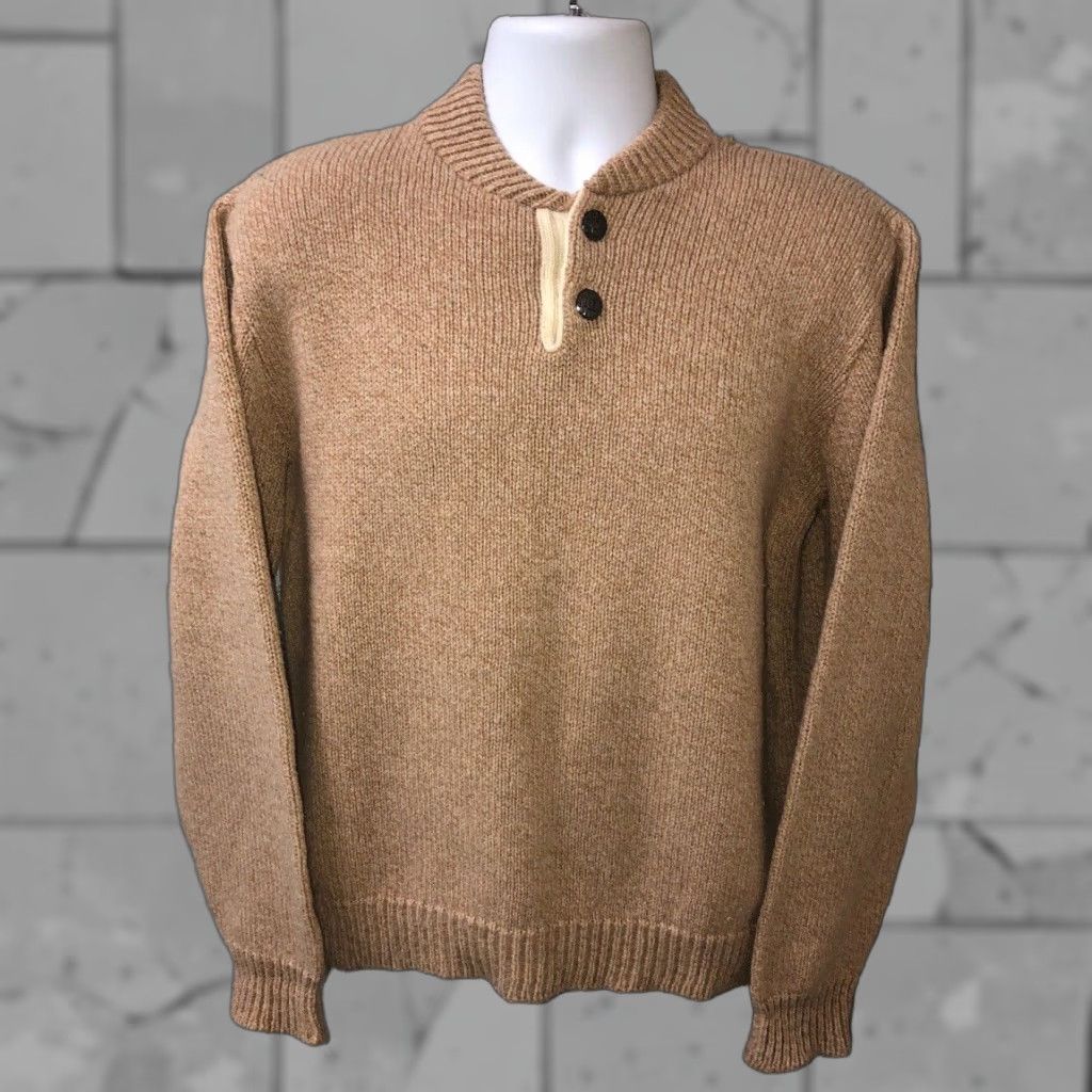 Vintage VINTAGE Fargo Custom Collection Sweater L Beige Acrylic/Polyester Men 21” Pit 2 Button Up Size US L / EU 52-54 / 3 - 1 Thumbnail