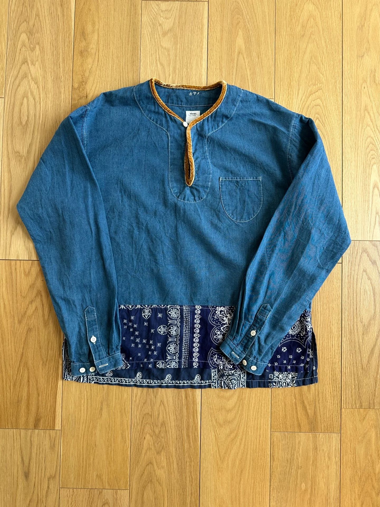 visvim SS BORDER TUNIC P.O NAVY 3 バンダナ VISVIM - VISVIM