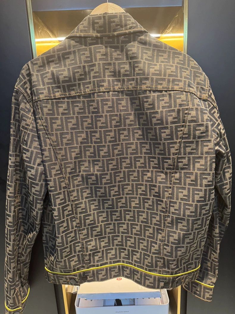 Fendi Fendi Classic full-print double F old flower denim jacket Size US M / EU 48-50 / 2 - 2 Thumbnail