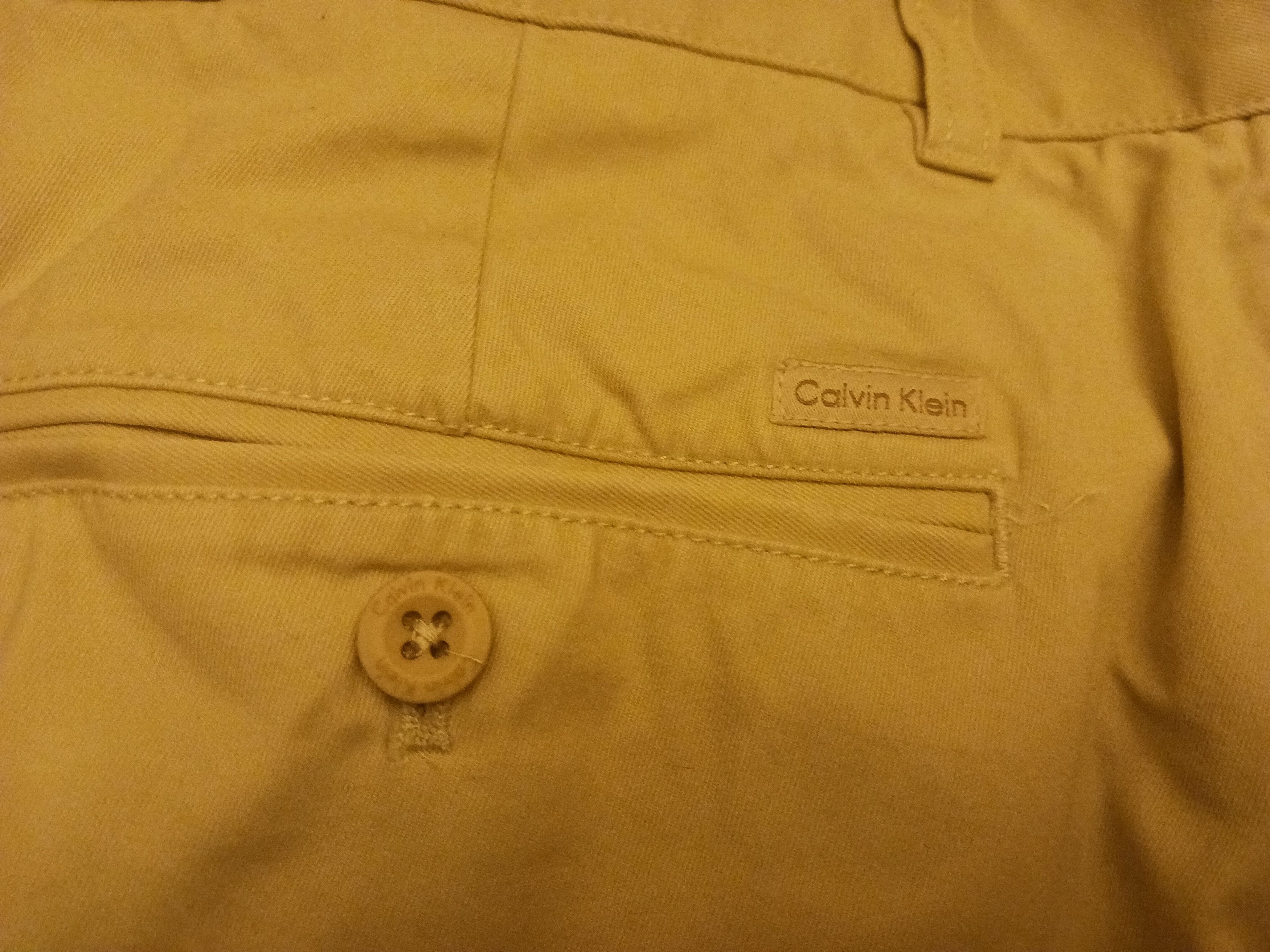 Calvin Klein Vintage 80's 100% Cotton Tan Chino Pants Size US 38 / EU 54 - 4 Thumbnail