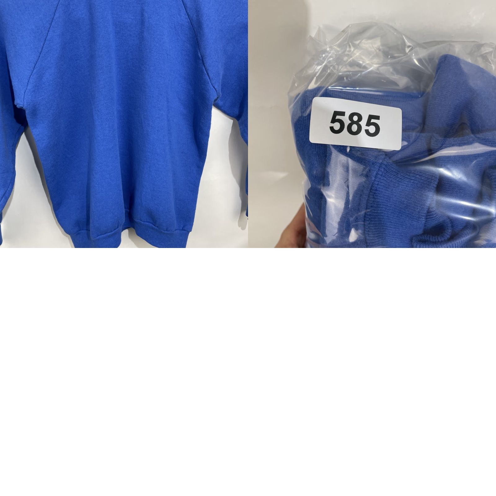 Fruit Of The Loom VINTAGE Fruit of the Loom Sweatshirt Crewneck Blue XL Men Pullover Fleece Heavyweight 90s 80s Blank Size US XL / EU 56 / 4 - 10 Thumbnail