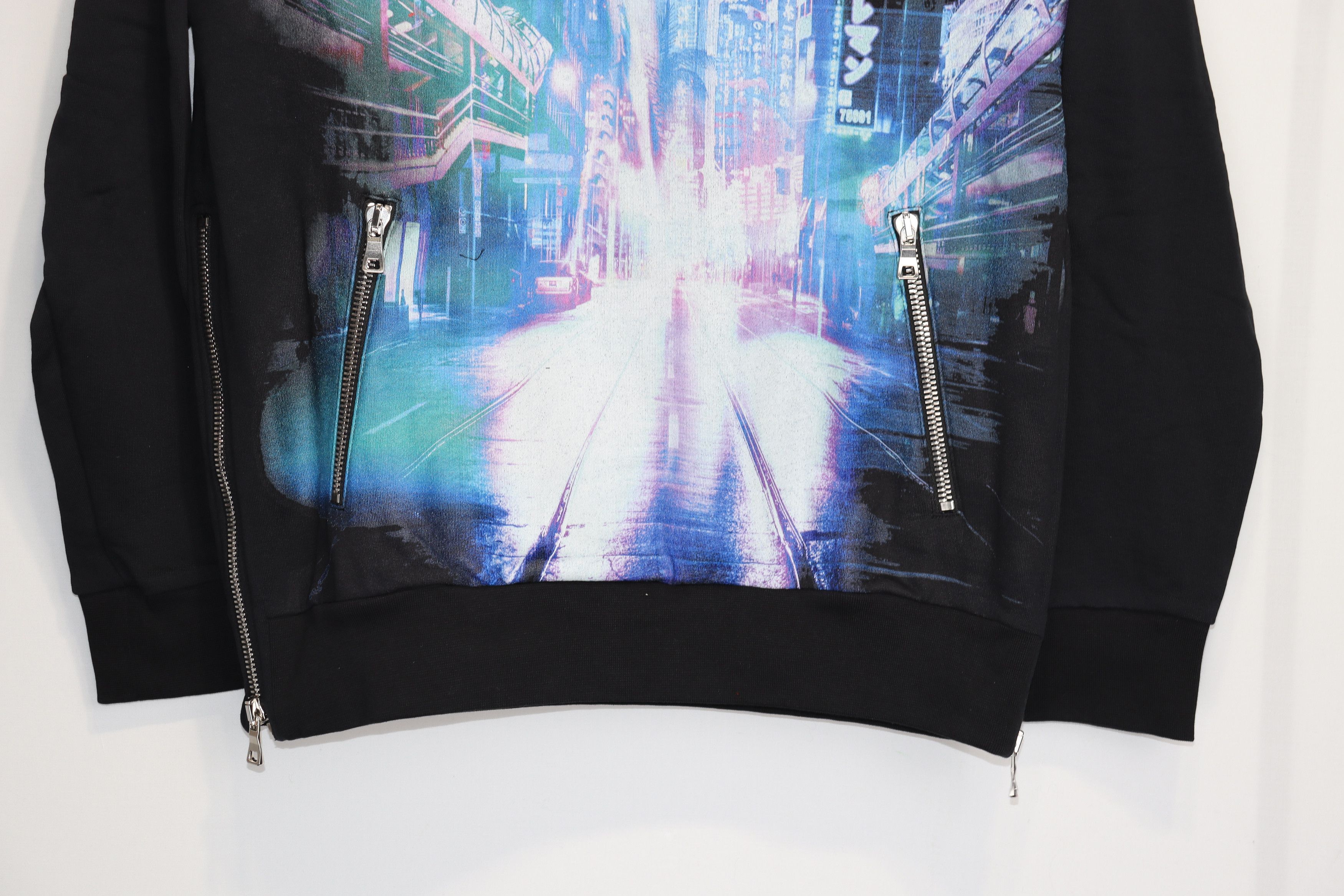 Balmain o1rshd1 Zip Pockets Hoodie in Black Size US M / EU 48-50 / 2 - 5 Thumbnail