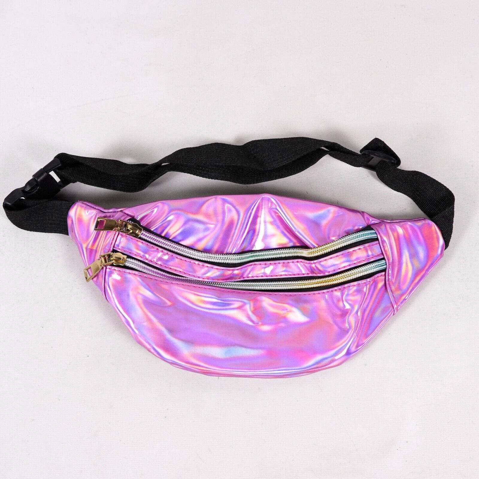 Other Pink Holographic Fanny Pack Iridescent Luminous Waist Bag Size ONE SIZE - 1 Thumbnail