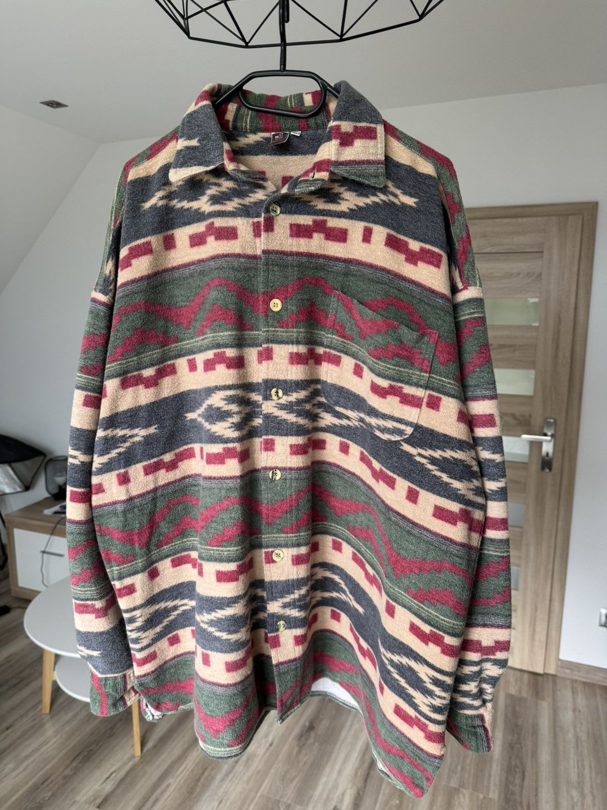 Polo Ralph Lauren × Vintage Vintage Flannel Aztec Cotton Shirt XL Ralph Lauren Style Size US XL / EU 56 / 4 - 1 Thumbnail