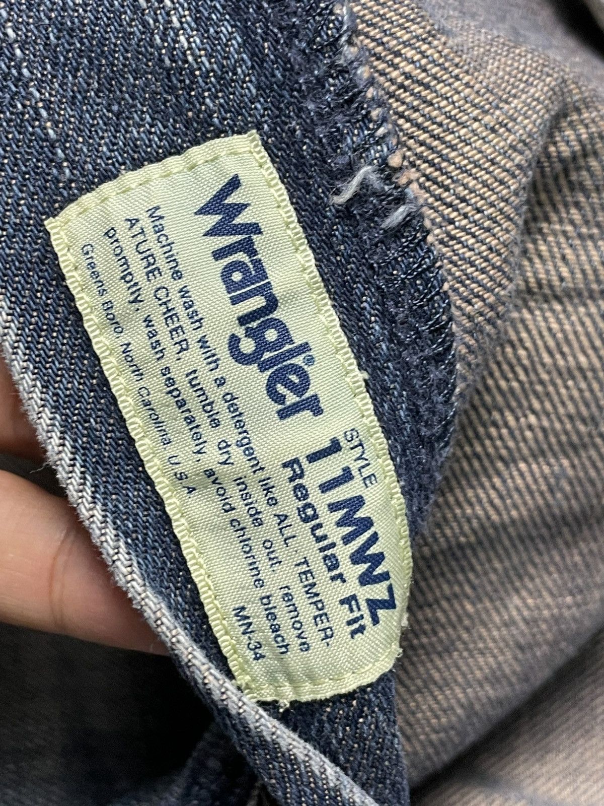 Japanese Brand × Vintage × Wrangler Vintage WRANGLER Relaxed Straight Jeans (91) Size US 28 / EU 44 - 13 Thumbnail