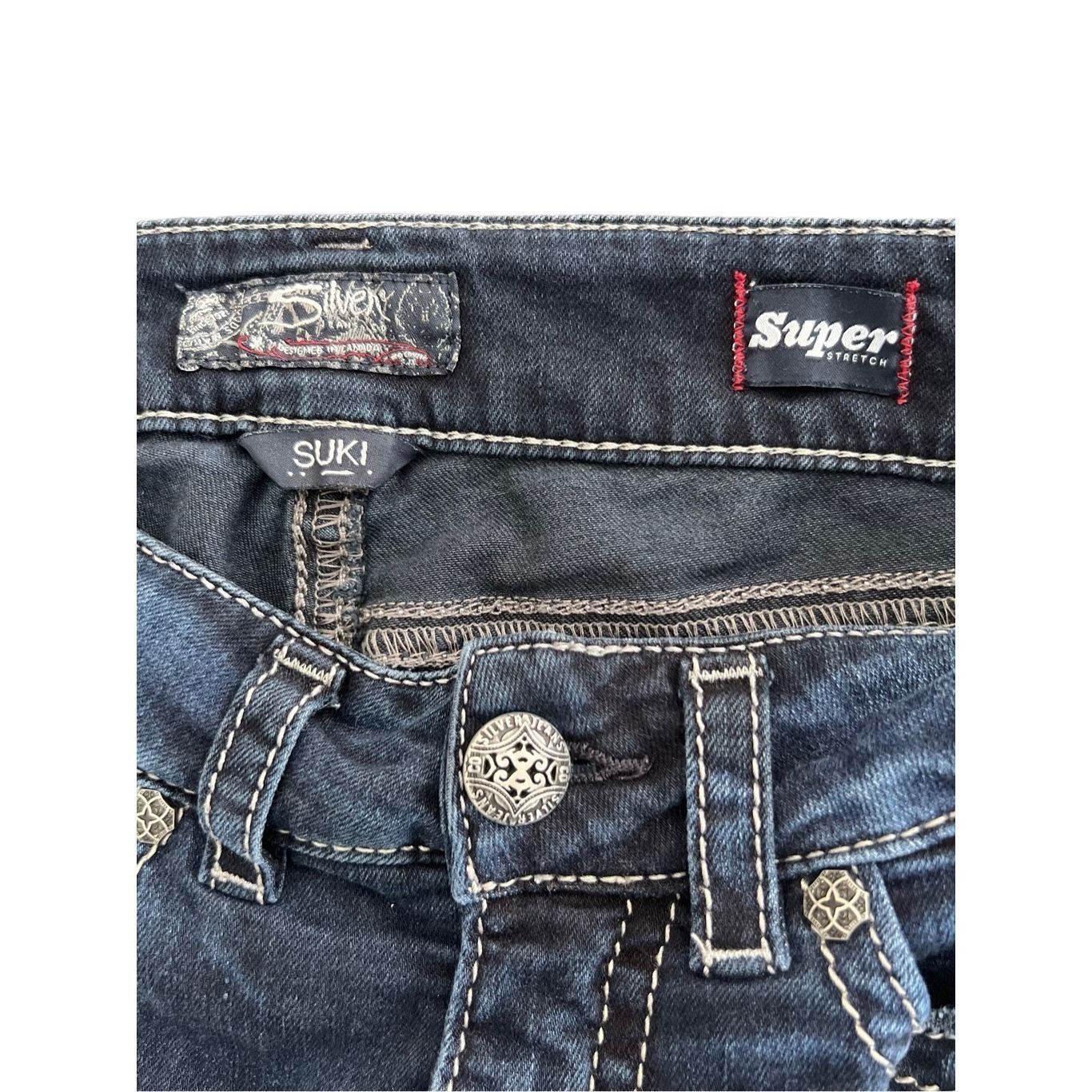 Silver Jeans Co. Silver Jean Co. Denim Suki mid Capri jean size 28x23 Size 28" / US 6 / IT 42 - 4 Thumbnail