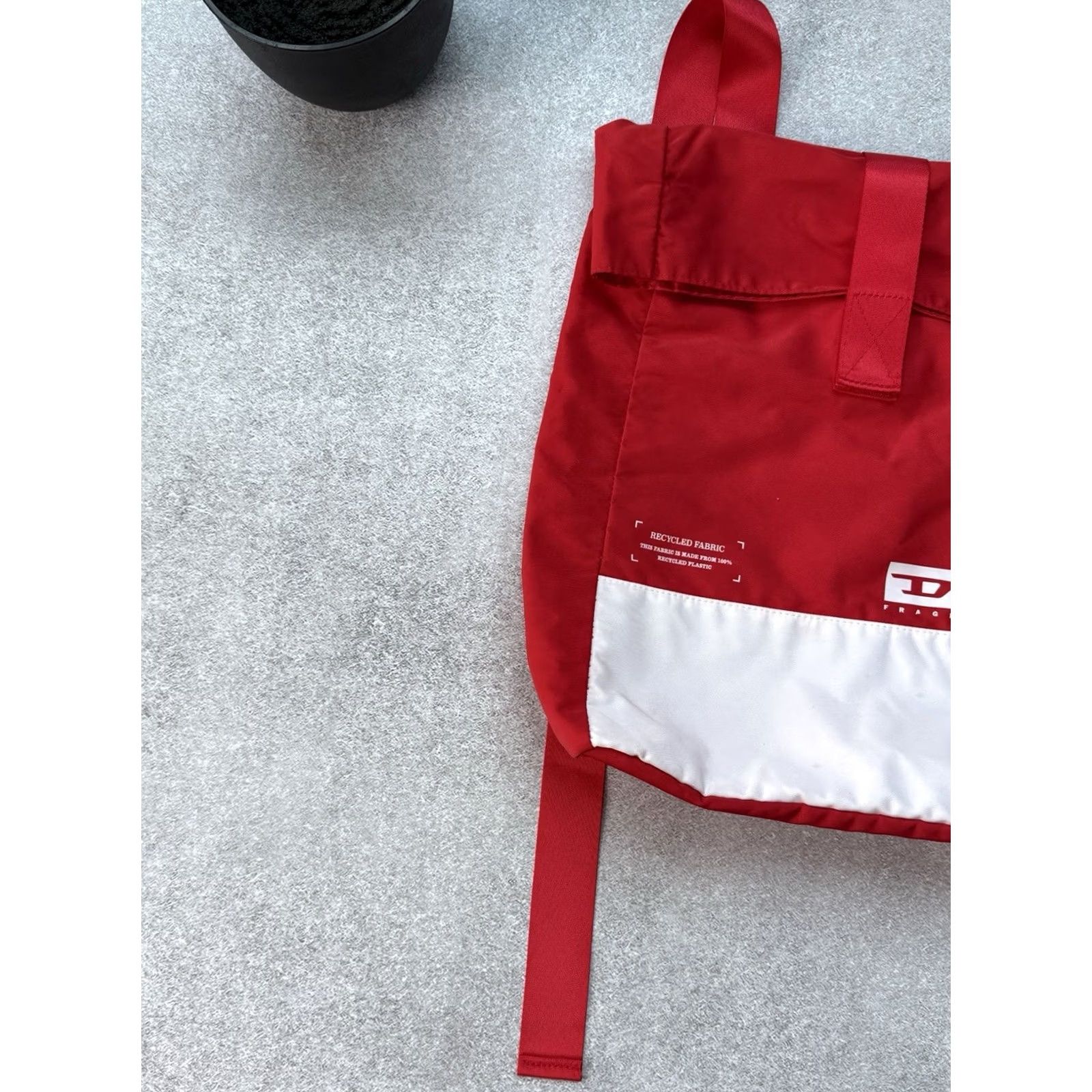 Diesel Diesel Backpack Y2K Red White Unisex Sports Bag Size ONE SIZE - 4 Thumbnail