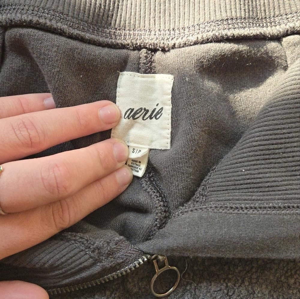 Designer Aerie Zipper Waist Joggers Size 28" / US 6 / IT 42 - 2 Thumbnail