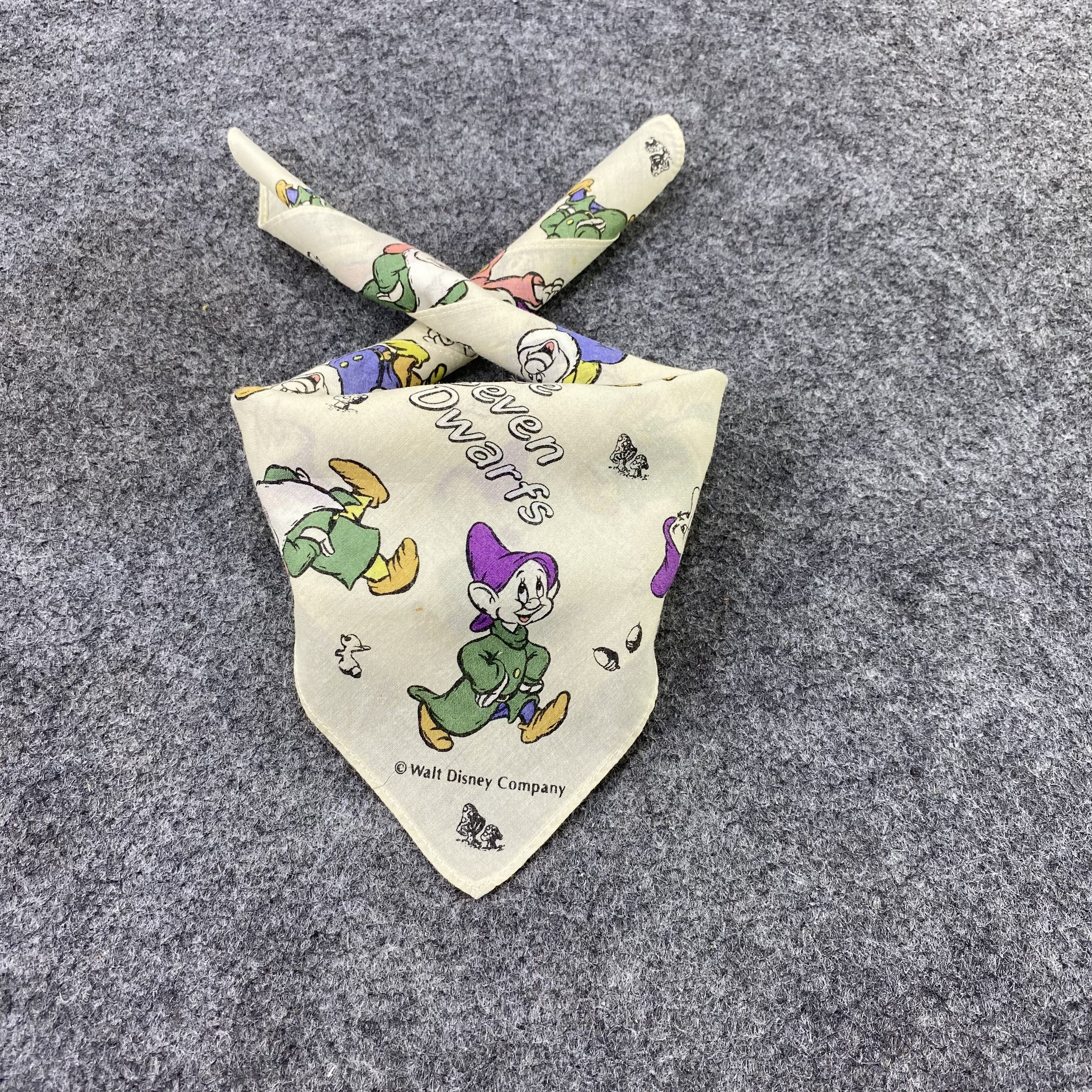 Anime × Disney The seven dwarfs Handkerchief / Bandana / Neckerchief-B1456 Size ONE SIZE - 2 Thumbnail