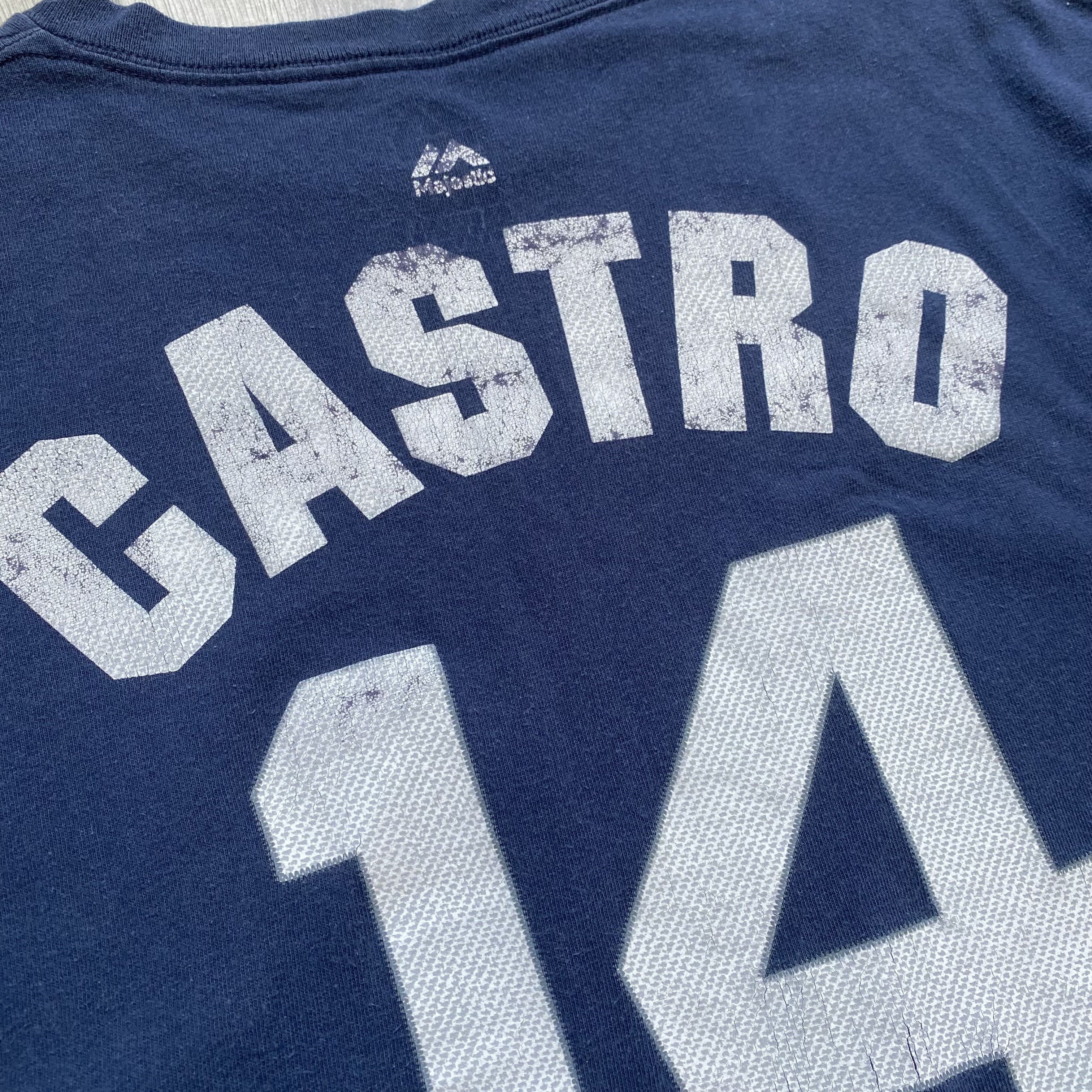 Majestic ⚾️Vintage Majestic New York Yankees Tee player #14 Castro Size US XL / EU 56 / 4 - 10 Thumbnail