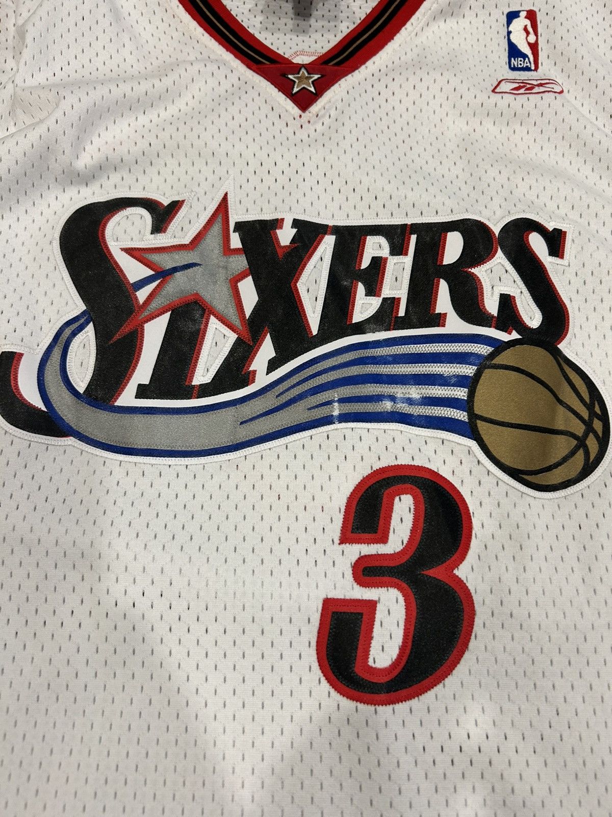 NBA × Reebok × Vintage Vintage Philadelphia 76ers Allen Iverson Jersey Reebok 5XL Size US XXL / EU 58 / 5 - 3 Thumbnail