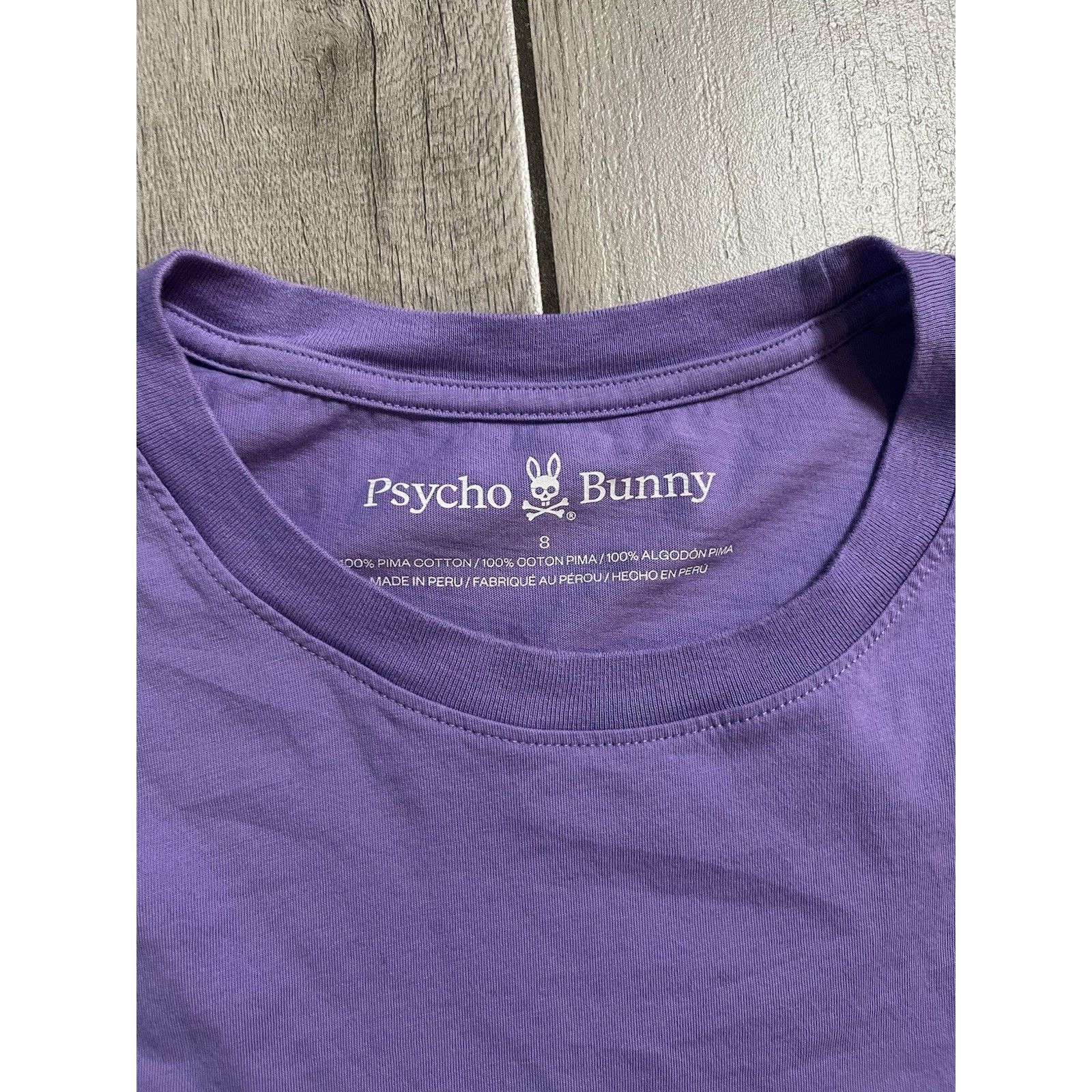 Psycho Bunny Psycho Bunny Casual Men's Purple Graphic T-Shirt Size 8 XL Size US XL / EU 56 / 4 - 3 Thumbnail