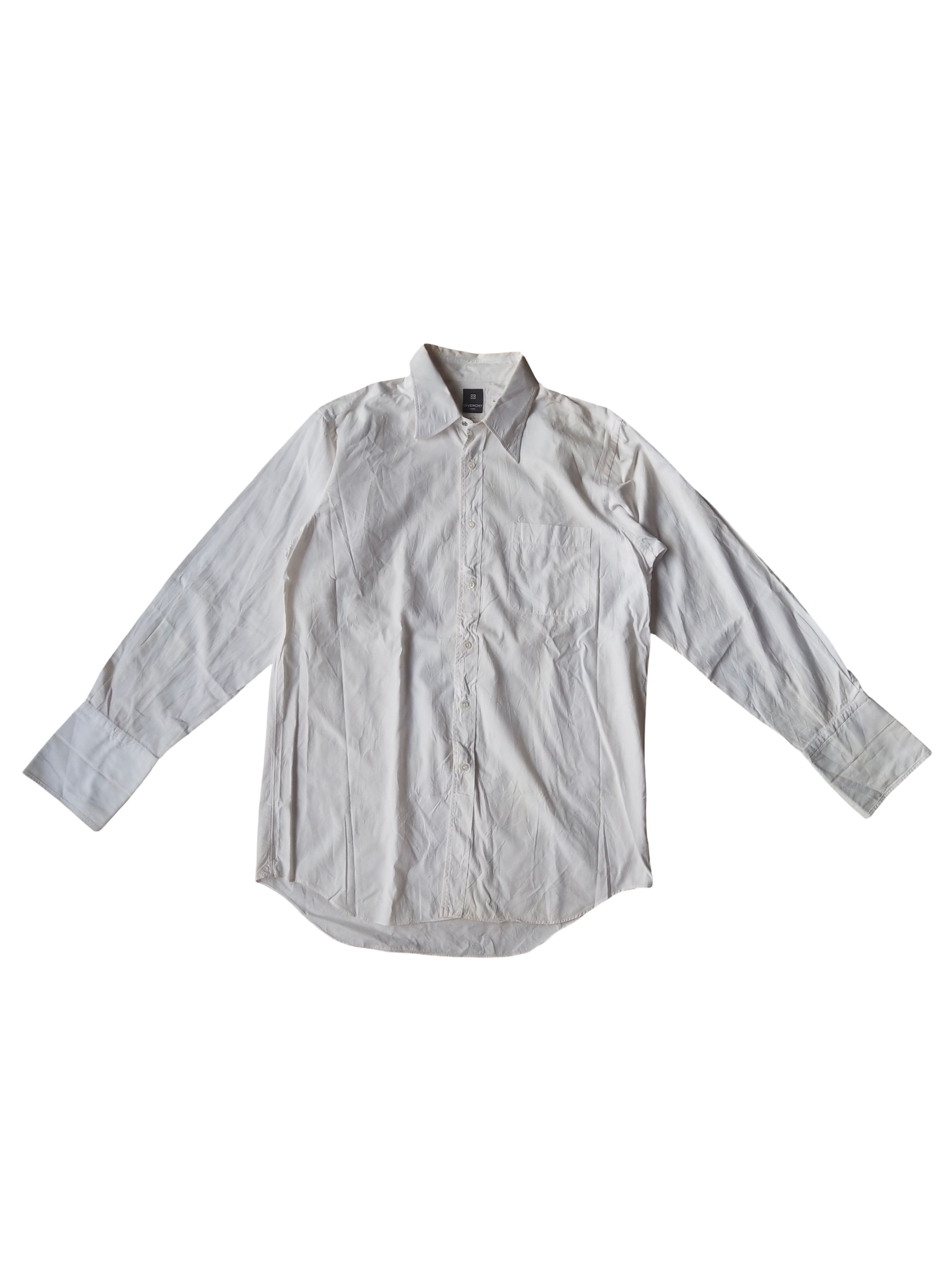 Givenchy 1990s Givenchy Paris 4G Monogram Jacquard White Dress Shirt Size XL / US 12-14 / IT 48-50 - 1 Thumbnail