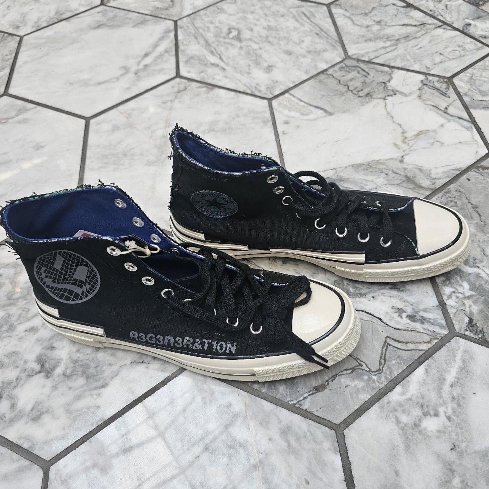 Converse Converse Men's Black and Blue Trainers 10.5 Size US 10.5 / EU 43-44 - 2 Thumbnail