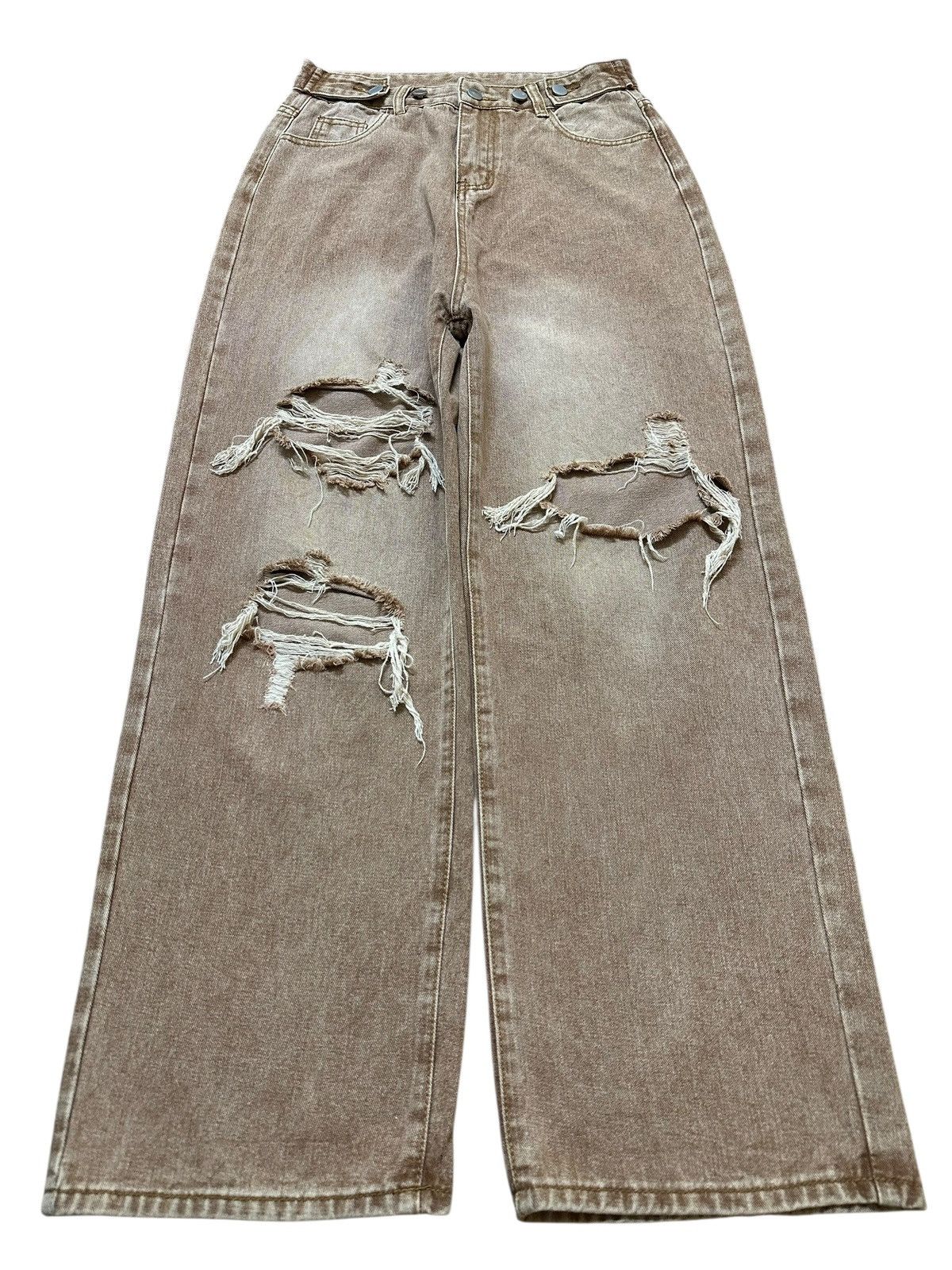 Japanese Brand Vintage Japanese Brand Faded Wash Distressed Baggy Jeans Size US 28 / EU 44 - 1 Thumbnail