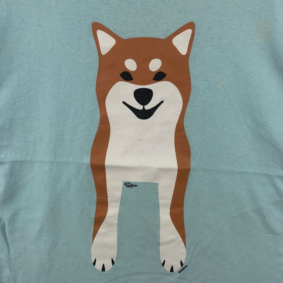 Vintage RED BROS SHIBA INU Illustration Anime Cartoon Tee Shirt Top Size US XS / EU 42 / 0 - 3 Thumbnail