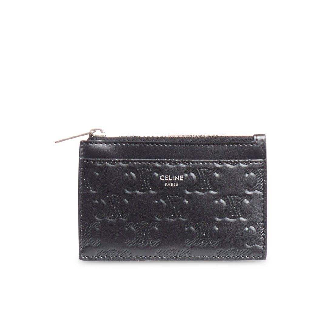 Celine CELINE Black Card Holder New Size ONE SIZE - 1 Thumbnail