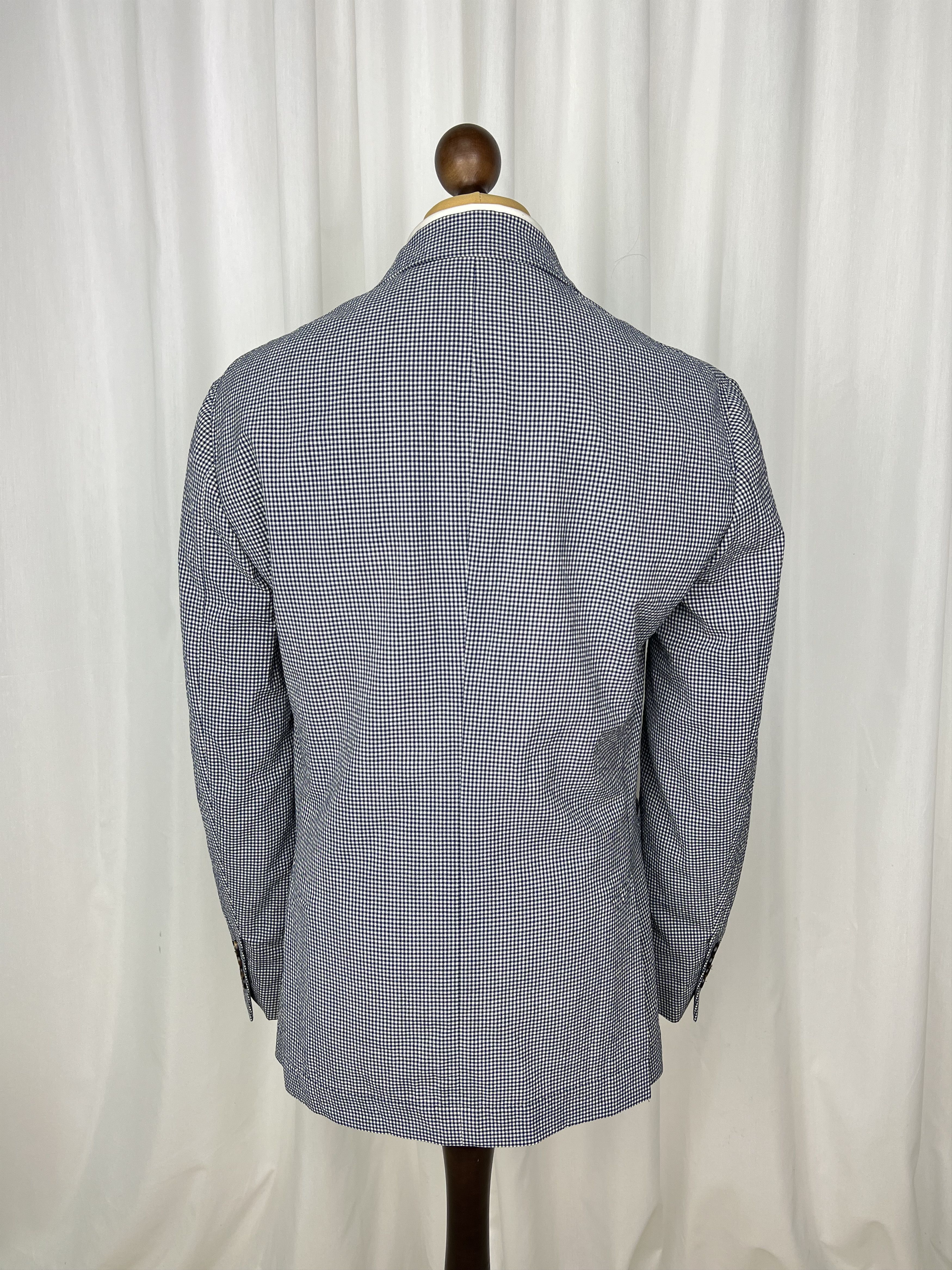 Brunello Cucinelli NWT Micro-Check Half-Lined 2-Piece Light Wool Suit Size 40R - 5 Thumbnail