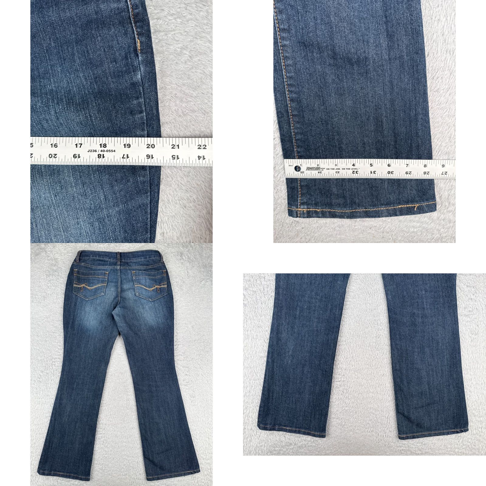 Faded Glory Faded Glory Jeans Womens 10P Blue Denim Stretch Bootcut Cotton Blend 32x30 Size 32" / US 10 / IT 46 - 9 Thumbnail