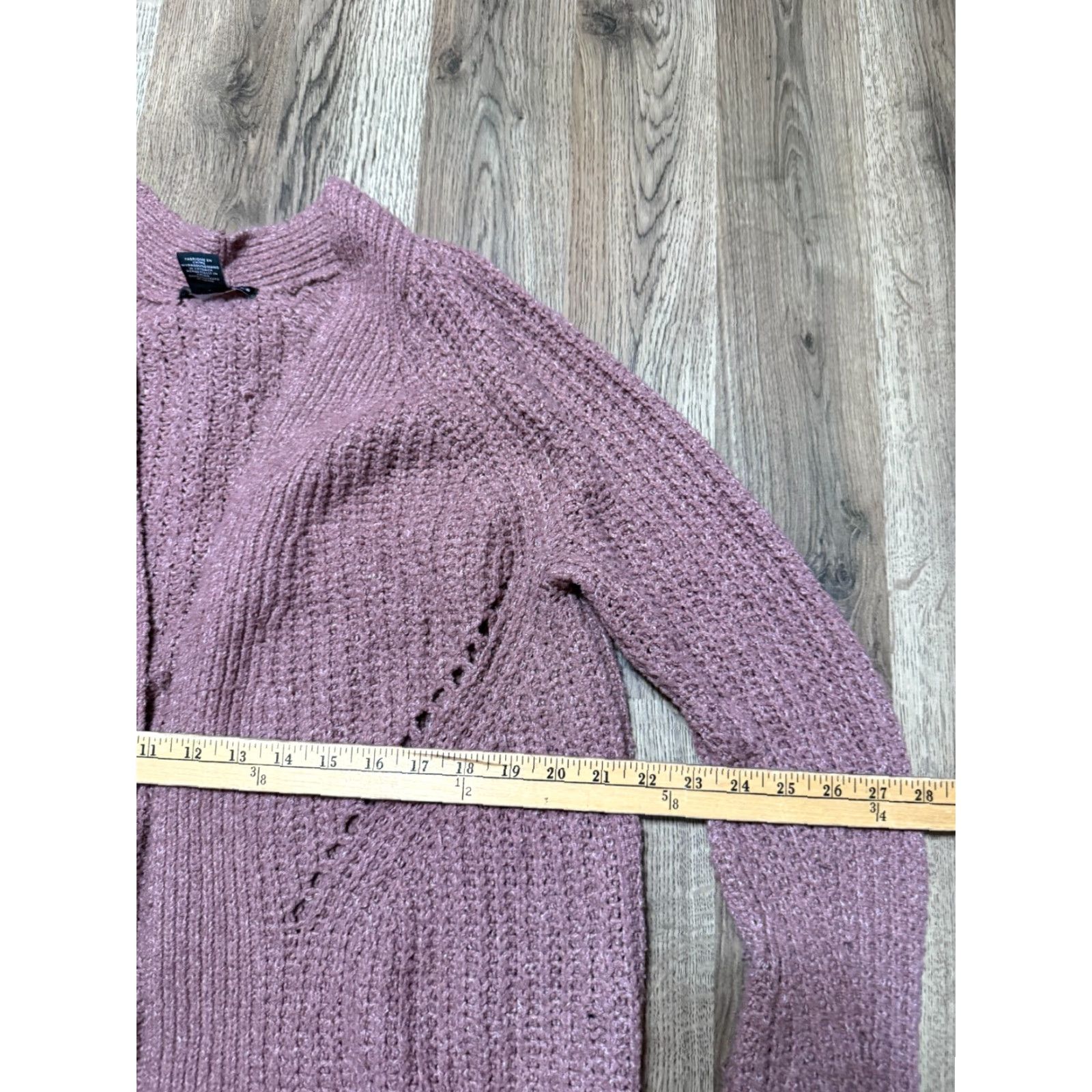 Pinko VINTAGE? No — Sincerely Jules Sweater Cardigan Pink Long Sleeve Open Women's Medium" Size M / US 6-8 / IT 42-44 - 7 Thumbnail