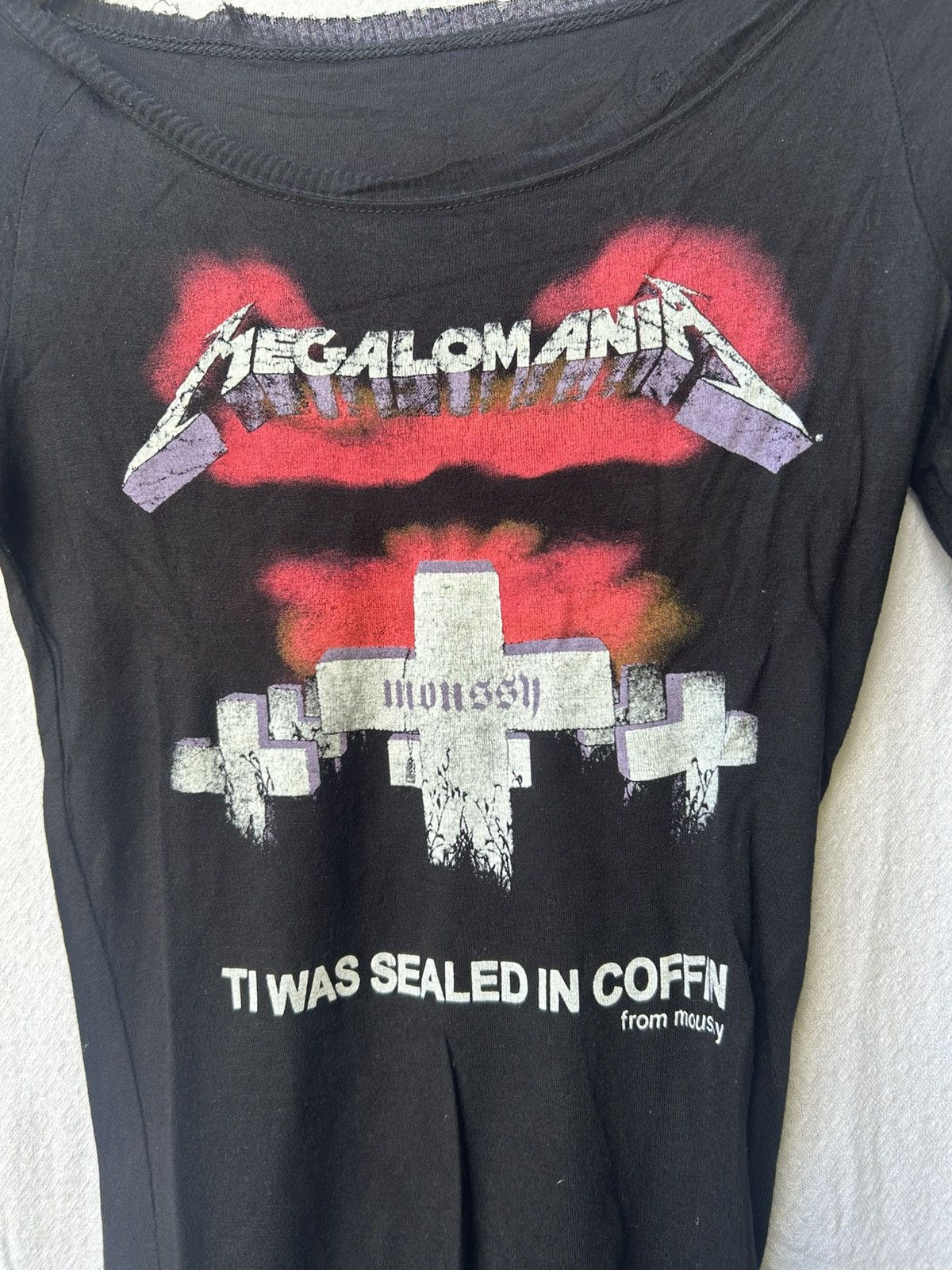 14th Addiction × Japanese Brand × MOUSSY Megalomania Moussy Cross Poem Shirt Size US XS / EU 42 / 0 - 4 Thumbnail
