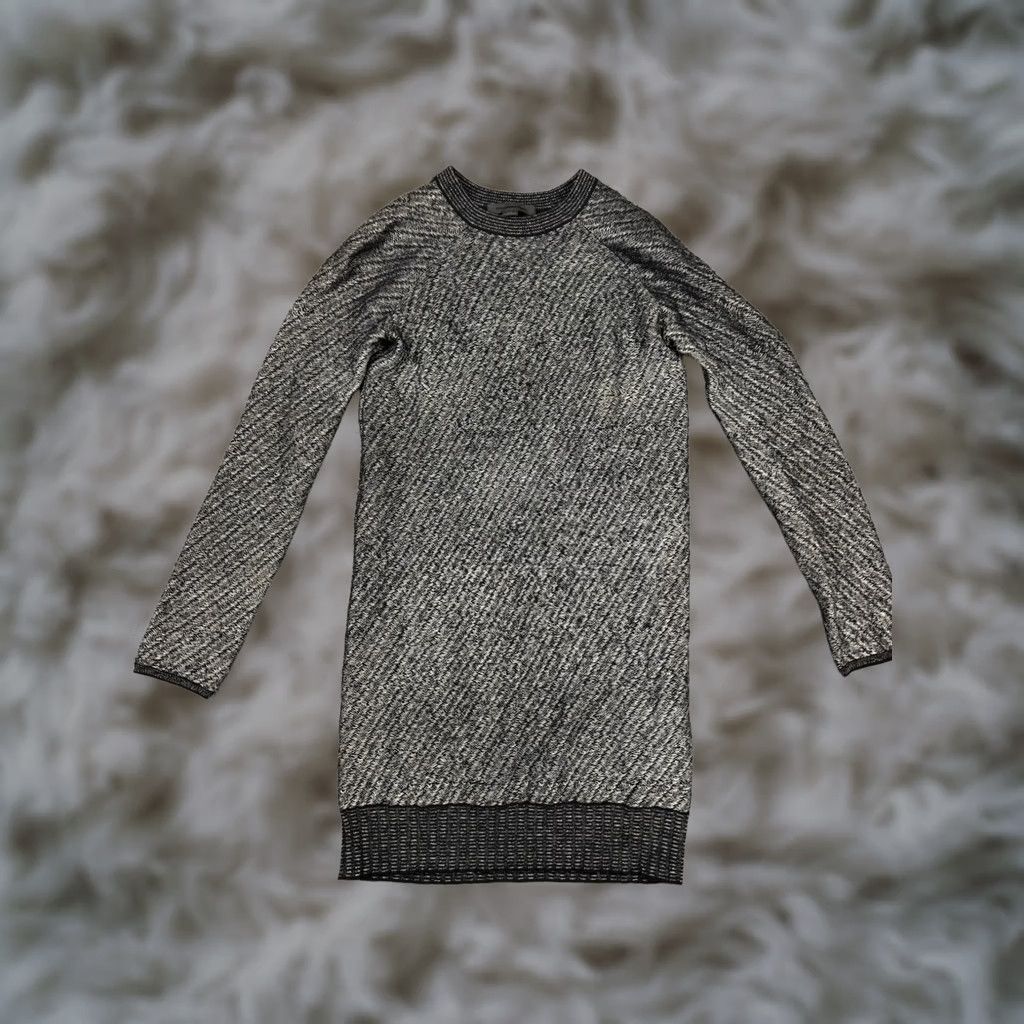 Alexander Wang Alexander Wang Sweater Tunic Womens Small Gray Wool Blend Raglan Knit Longline Dressy? No Size S / US 4 / IT 40 - 1 Thumbnail