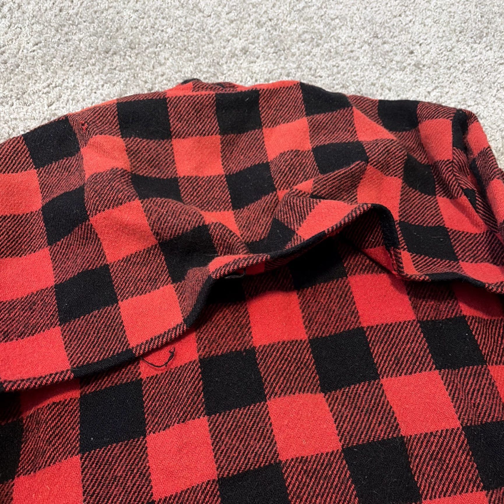 YOKE VINTAGE Codet Jacket Western Plaid Back Yoke Button Front XL Men Red Flannel 80s Size US XL / EU 56 / 4 - 7 Thumbnail