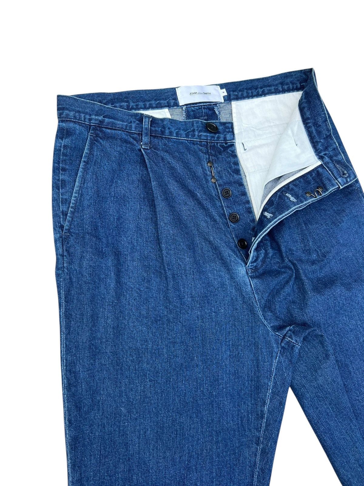 5351 POUR LES HOMMES John Mason Smith Japan Denim Trouser Pant Size US 32 / EU 48 - 6 Thumbnail