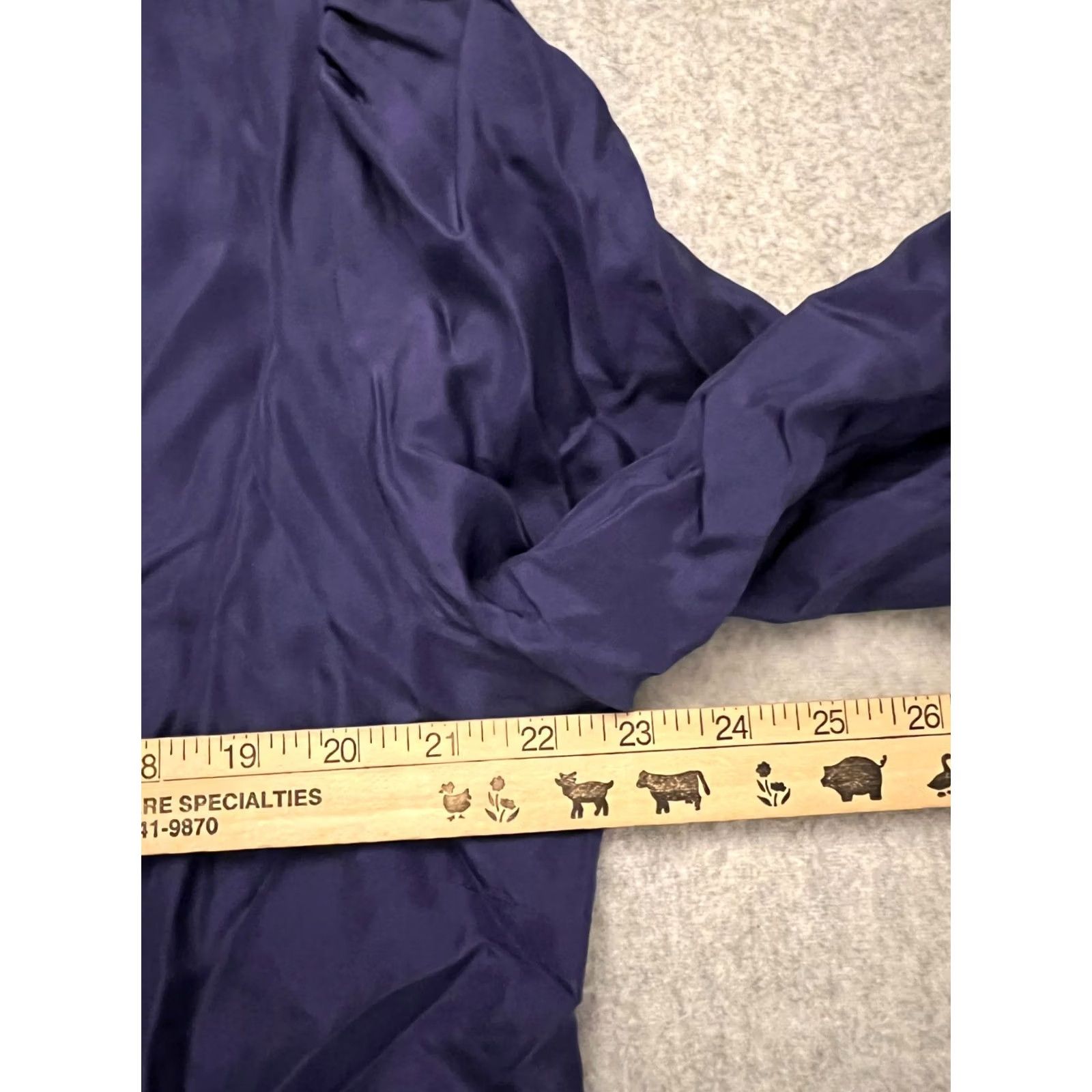 Soft Surroundings Soft Surroundings Silk Blouse Women's XL Blue Ruffle Jewelry Statement Boho Top Size XL / US 12-14 / IT 48-50 - 7 Thumbnail