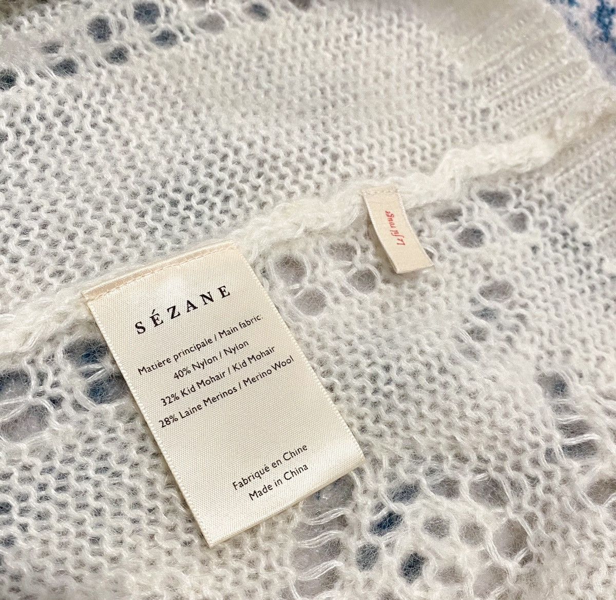 Sezane La Maille Sezane Paris Wool and Kid Mohair Cardigan Size S / US 4 / IT 40 - 10 Thumbnail