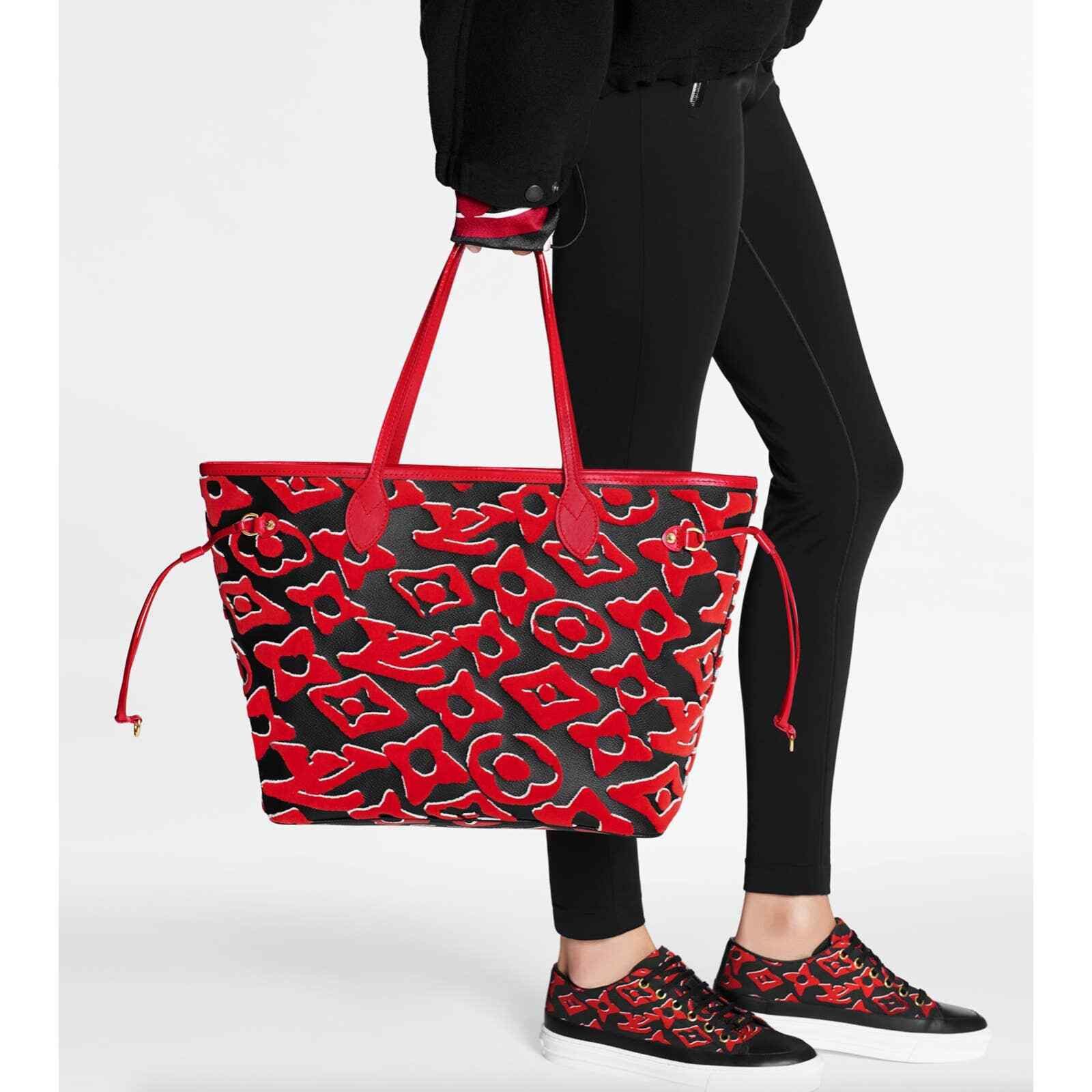 Louis Vuitton Louis Vuitton Fischer Black Red Handle Shoulder Bag Size ONE SIZE - 5 Thumbnail