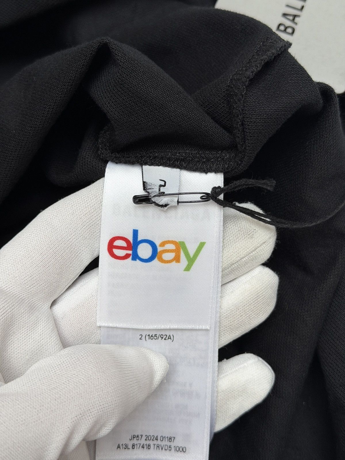 Balenciaga × eBay Balenciaga x Ebay Polo Tee Shirt Black Size US L / EU 52-54 / 3 - 10 Thumbnail