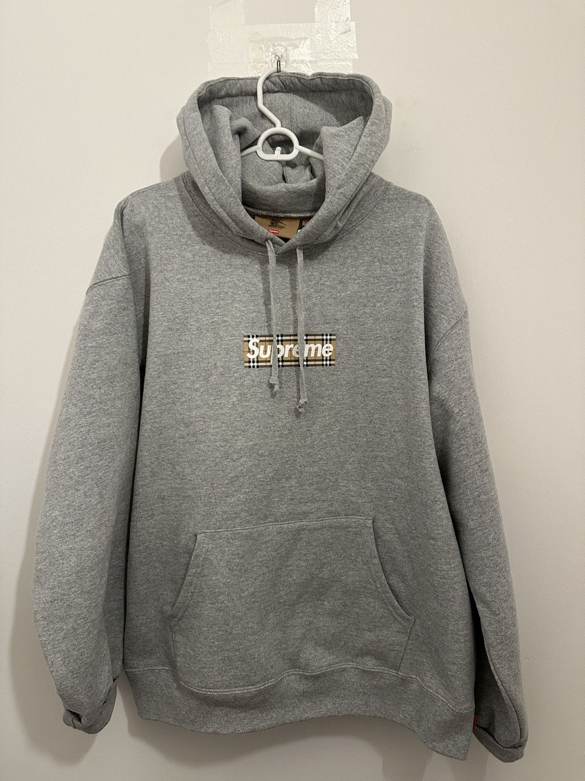 image of Burberry Grey Hoodie, Men's (Size XL)