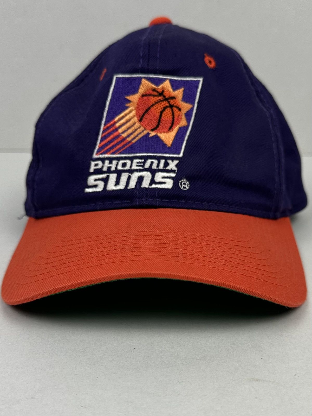 NBA Vintage 90s Pheonix Suns NBA Snapback Hat Cap Purple/Orange Size ONE SIZE - 7 Thumbnail
