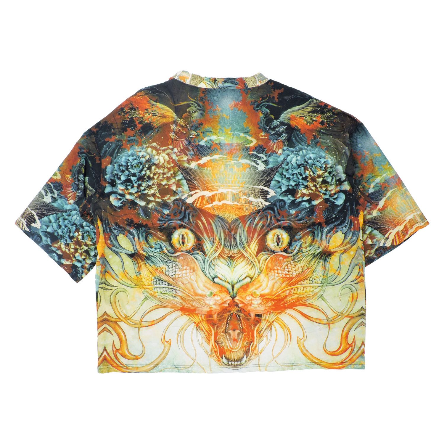 Japanese Brand TRADITIONAL JAPANESE DRAGON SPIRIT KIMONO CARDIGAN SHIRT Size US XL / EU 56 / 4 - 1 Thumbnail