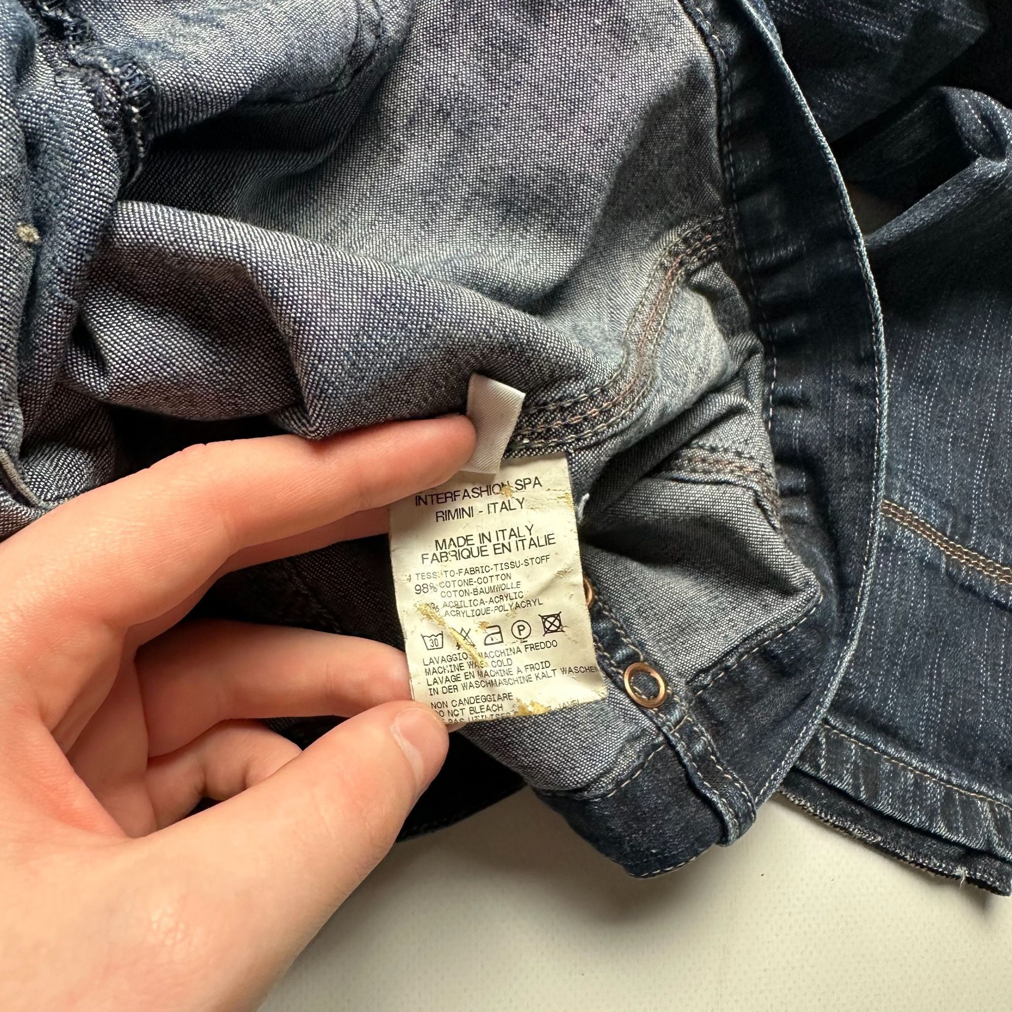 Marithe + Francois Girbaud Marithé François Girbaud Navy Denim Jacket Medium 90s Archiv Size M / US 6-8 / IT 42-44 - 6 Thumbnail