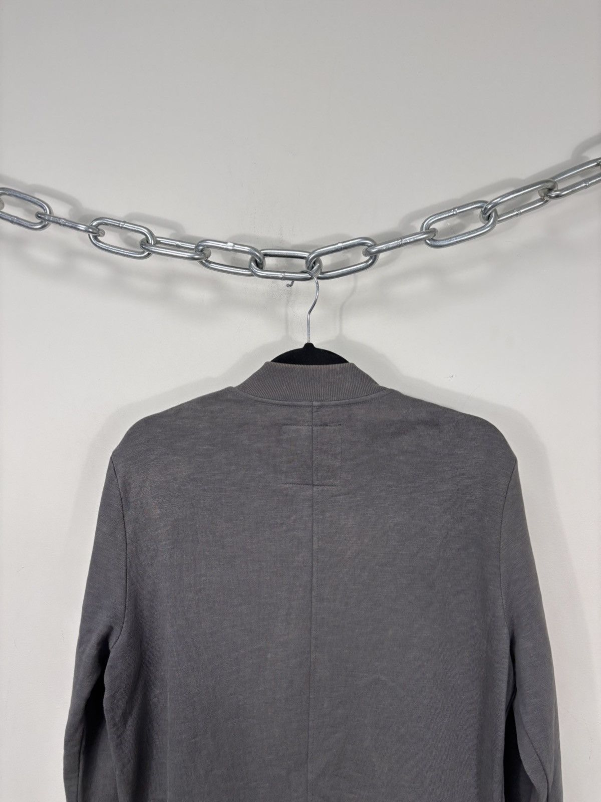 Allsaints AllSaints Men’s Grey Full Zip Cotton Newton Bomber Jacket Size US S / EU 44-46 / 1 - 18 Thumbnail