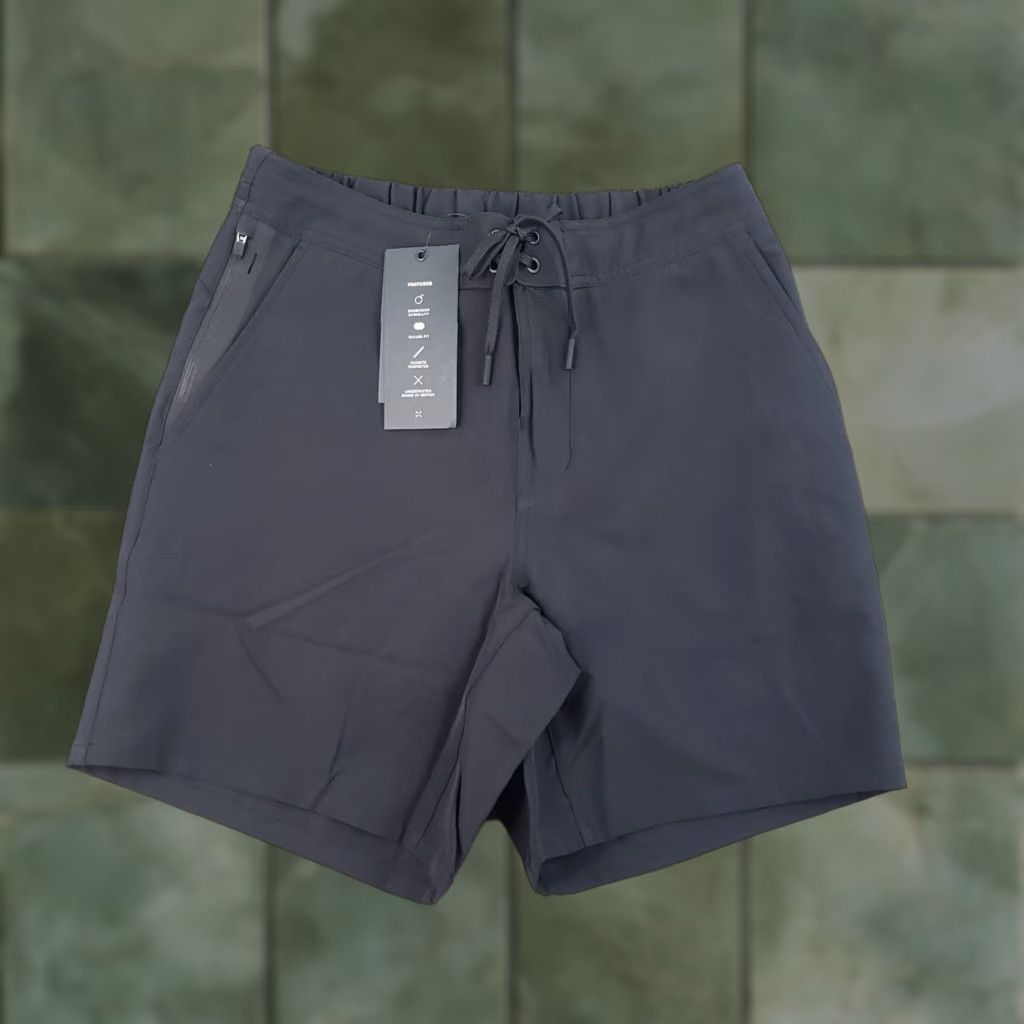 Ten Thousand Ten Thousand Foundation Shorts Mens Small Black 7 in Inseam Lined Zip Pocket P4Q Size US 29 - 1 Thumbnail