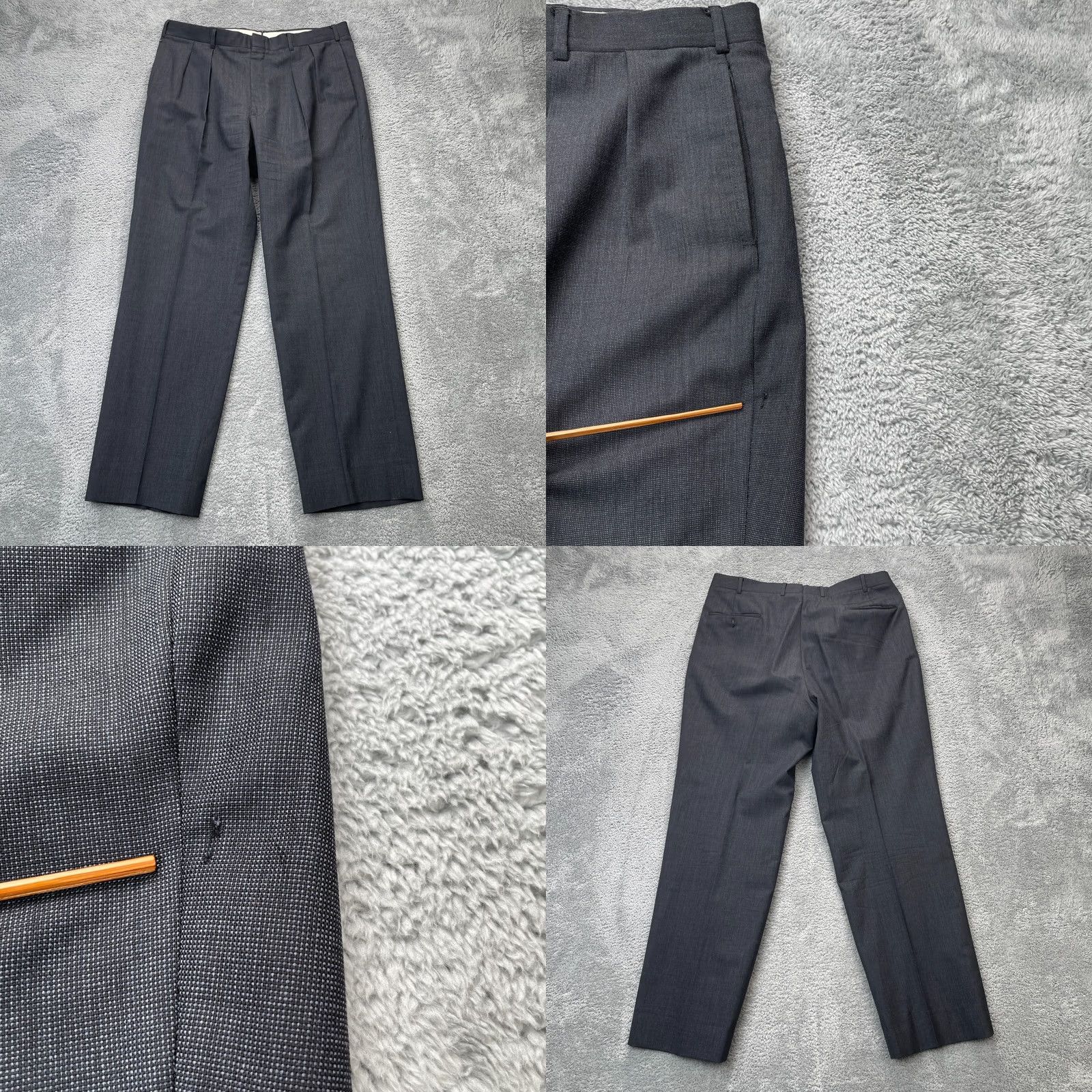 Brooks Brothers Vintage Brooks Brothers Suit Mens 43 Gray Notch Lapel Single Breasted 2 Piece Wool USA Coat Jacket Full Set Clothing Size 46R - 10 Thumbnail