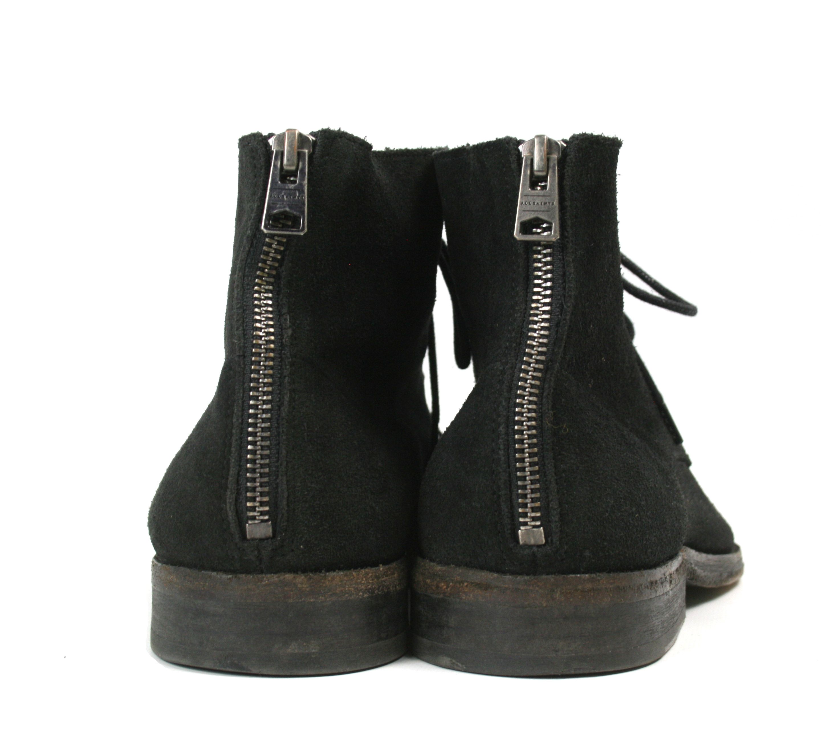 Allsaints Snare Suede Biker Desert Back Zip Boots Size US 10 / EU 43 - 8 Thumbnail