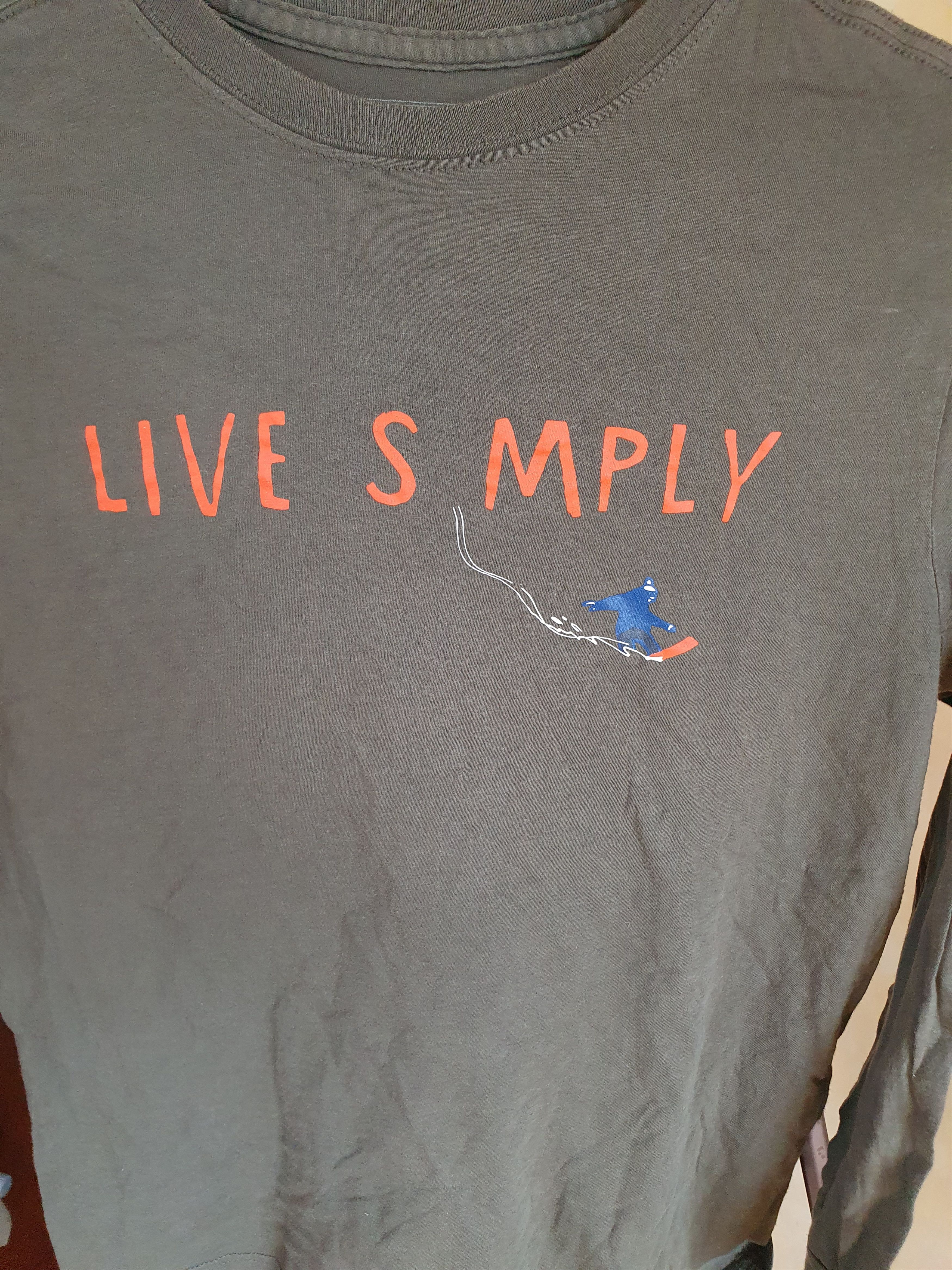 Patagonia Patagonia Live Simply T-shirt Snowboarder Long Sleeve S Size S / US 4 / IT 40 - 2 Thumbnail