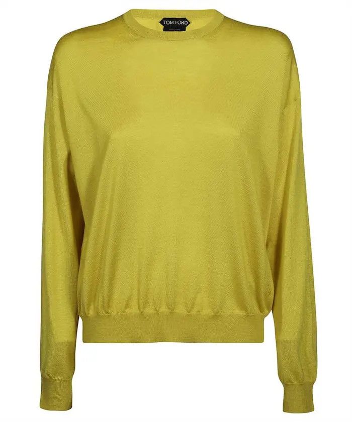 o1loc1c0724 MAK1065 Sweater in Yellow