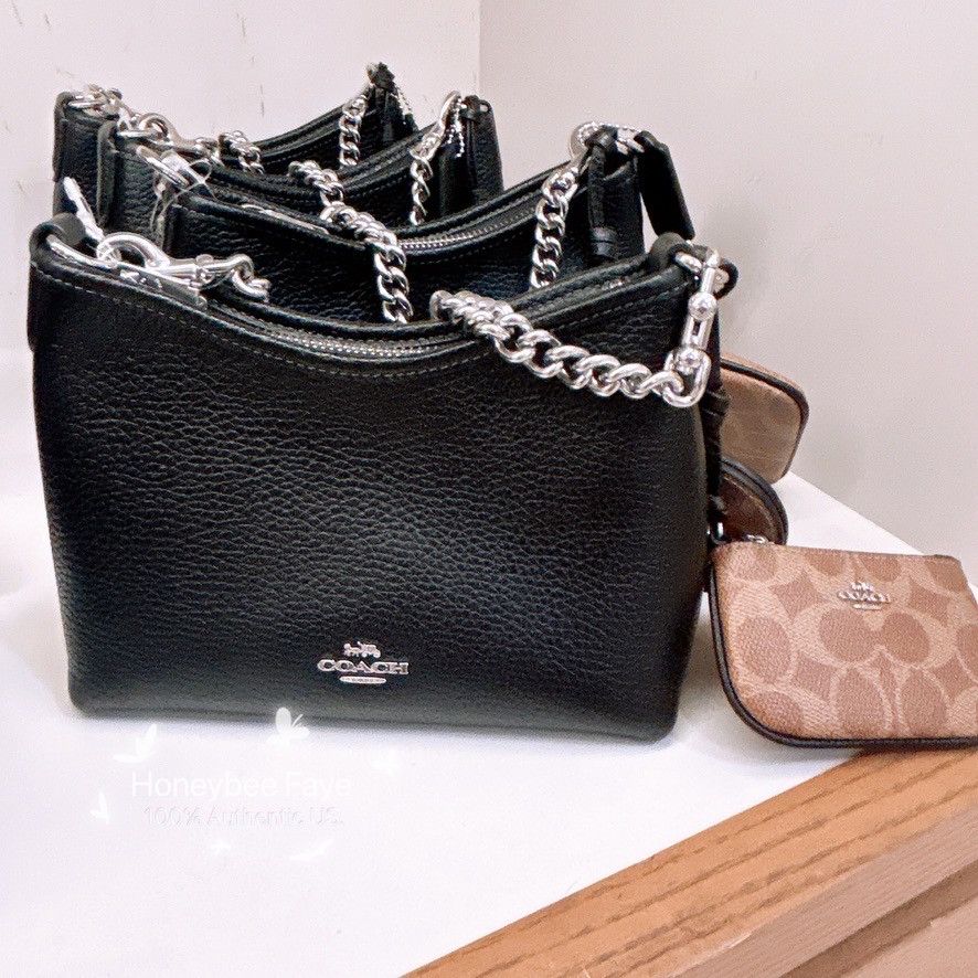 Coach Laurel Small Shoulder Bag With Mirror Charm And Pouch CBI06 Size ONE SIZE - 2 Thumbnail