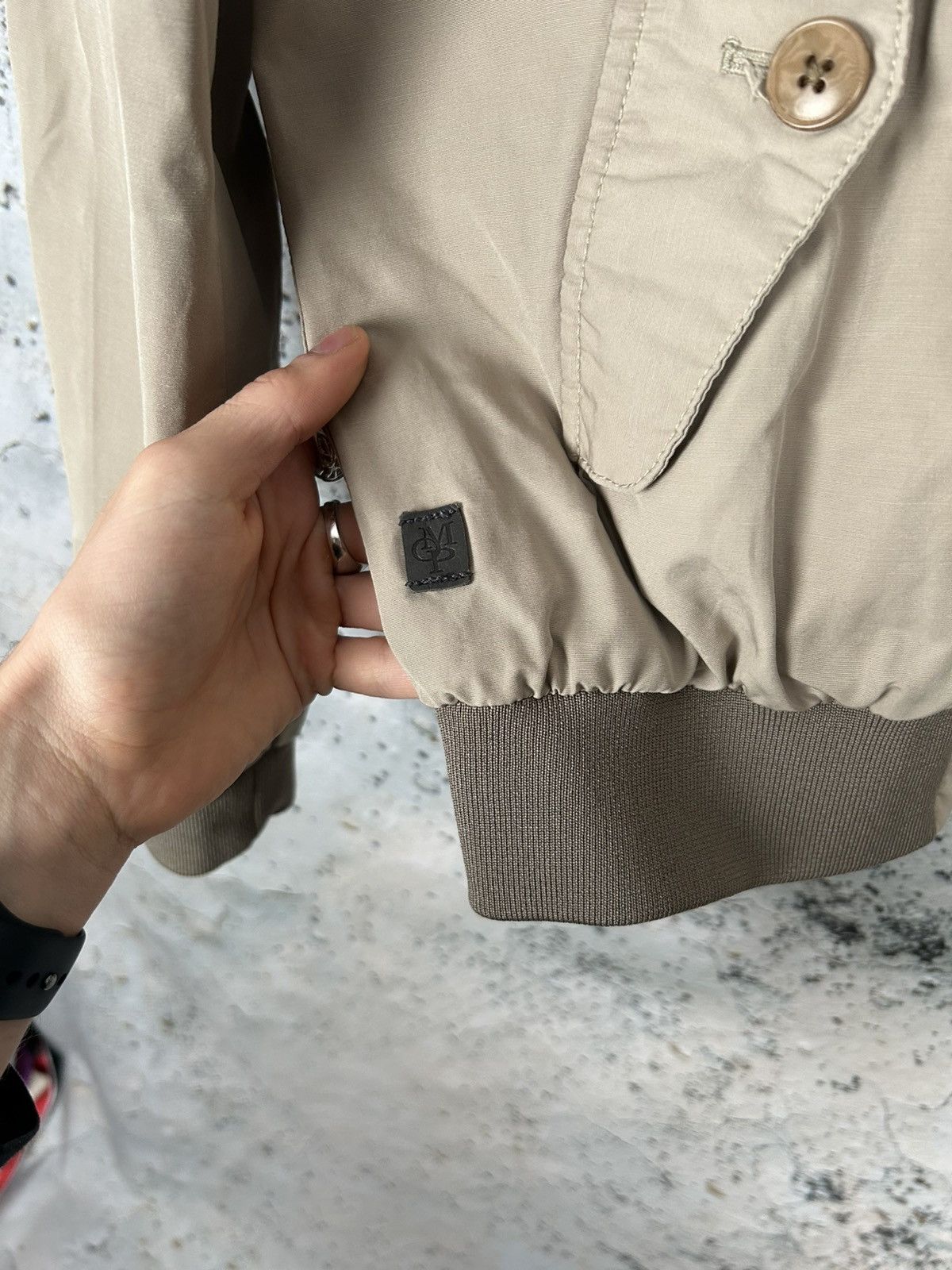 Marc O'Polo Marc O Polo Beige Bomber Jacket Vintage Boxy Basic Size US XL / EU 56 / 4 - 5 Thumbnail