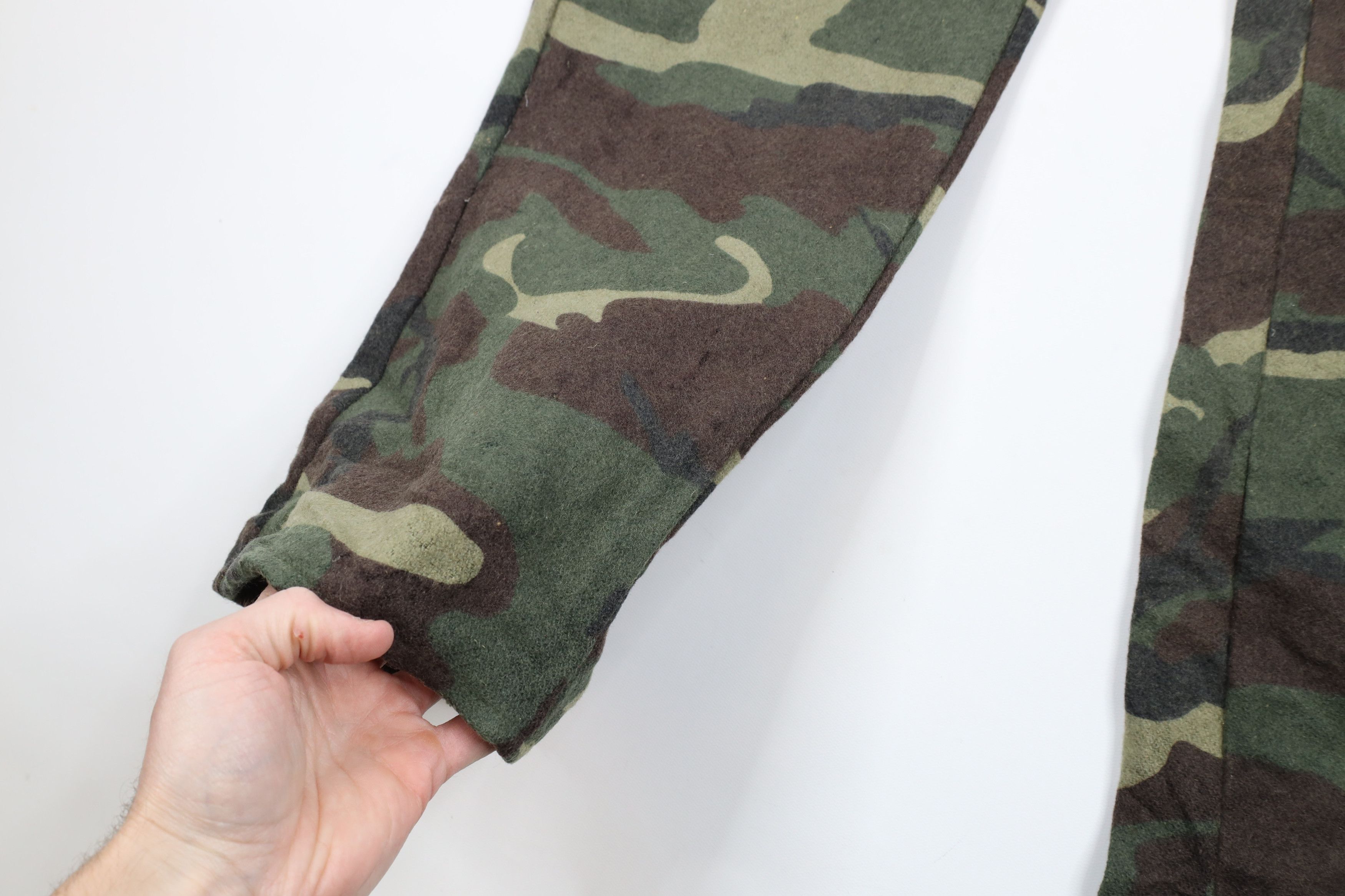 Vintage Vintage 90s Streetwear Heavyweight Wool Camouflage Pants Size US 30 / EU 46 - 6 Thumbnail