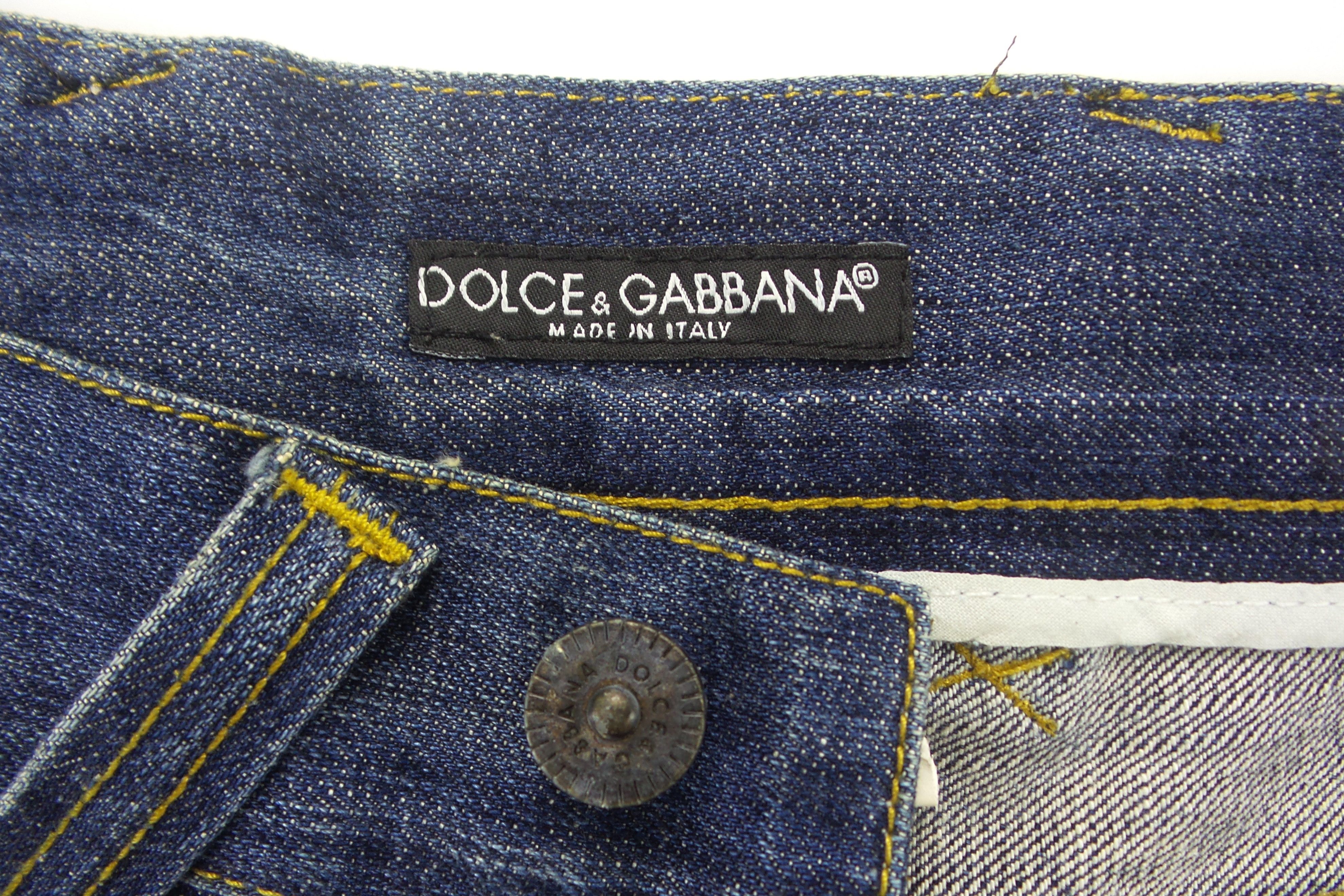 Dolce & Gabbana Dolce & Gabbana Button Fly Stonewashed Jeans W31xL40 Size US 31 - 3 Thumbnail