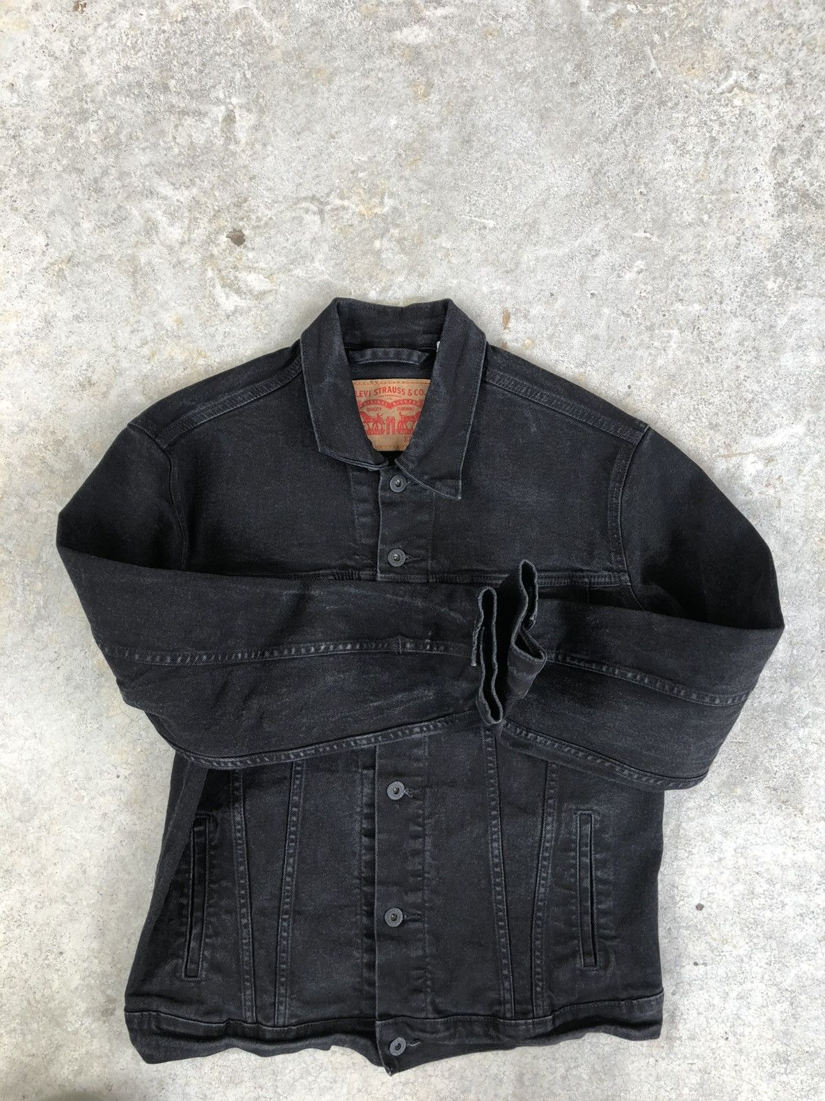 Levi's Y2k Levis Distressed Denim Jacket Size US M / EU 48-50 / 2 - 14 Thumbnail