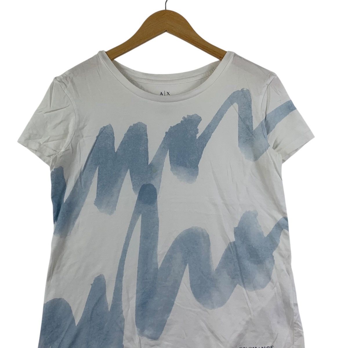 Armani Exchange ARMANI EXCHANGE Organic Prima Cotton Fiber Tee Shirt Top Size M / US 6-8 / IT 42-44 - 3 Thumbnail